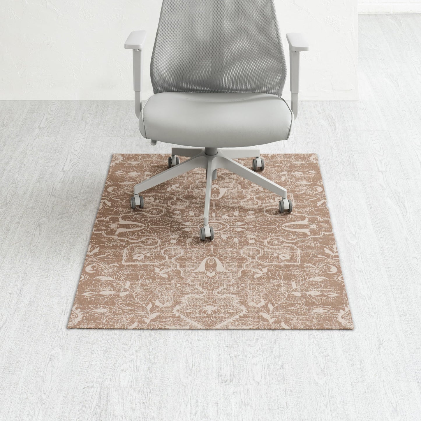 Anji Mountain Rug'd Chairmat Carpet Desk Mat-Jacquard Woven Top, Anti-Slip Backing for Low Pile Carpets & Hard Surfaces - Office Chair Desk Accessories Floor Chair mats, Tamanrasset (36 x 48)