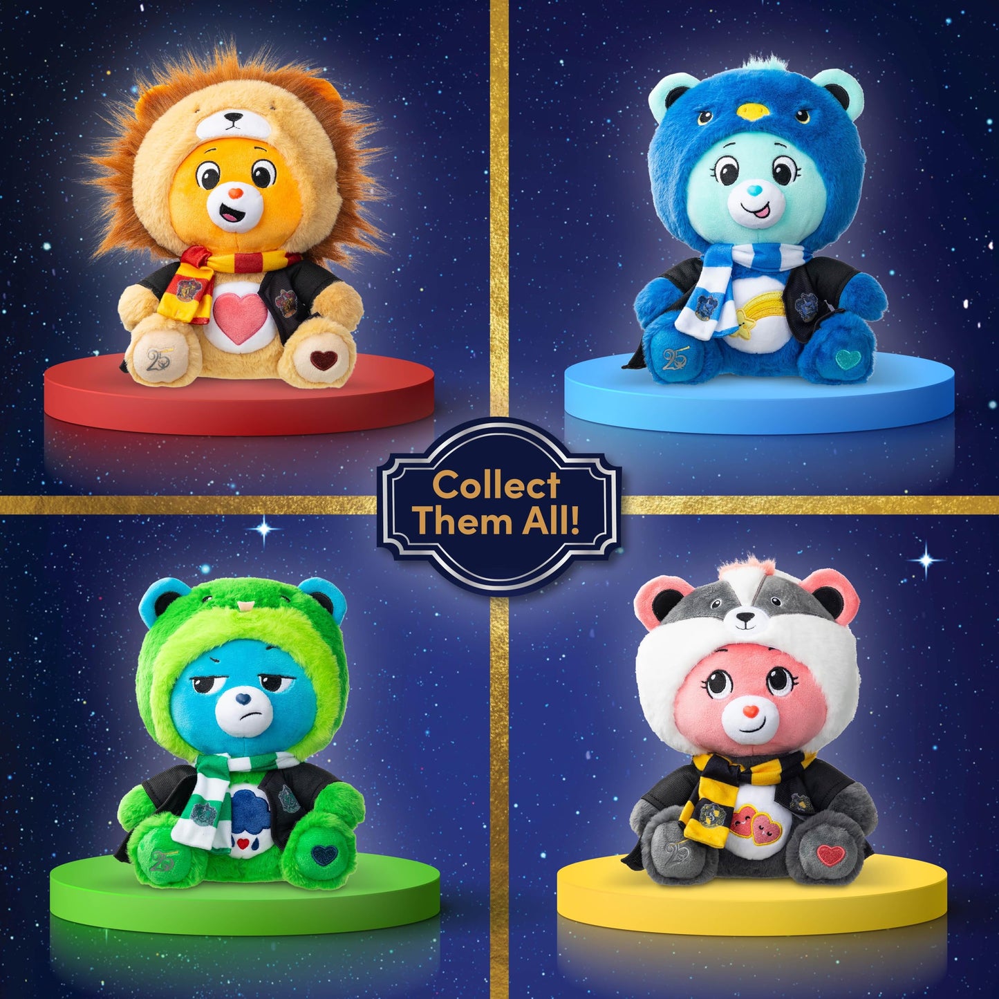Harry Potter x Care Bears - Hufflepuff House Love-a-Lot Bear 12" Plush