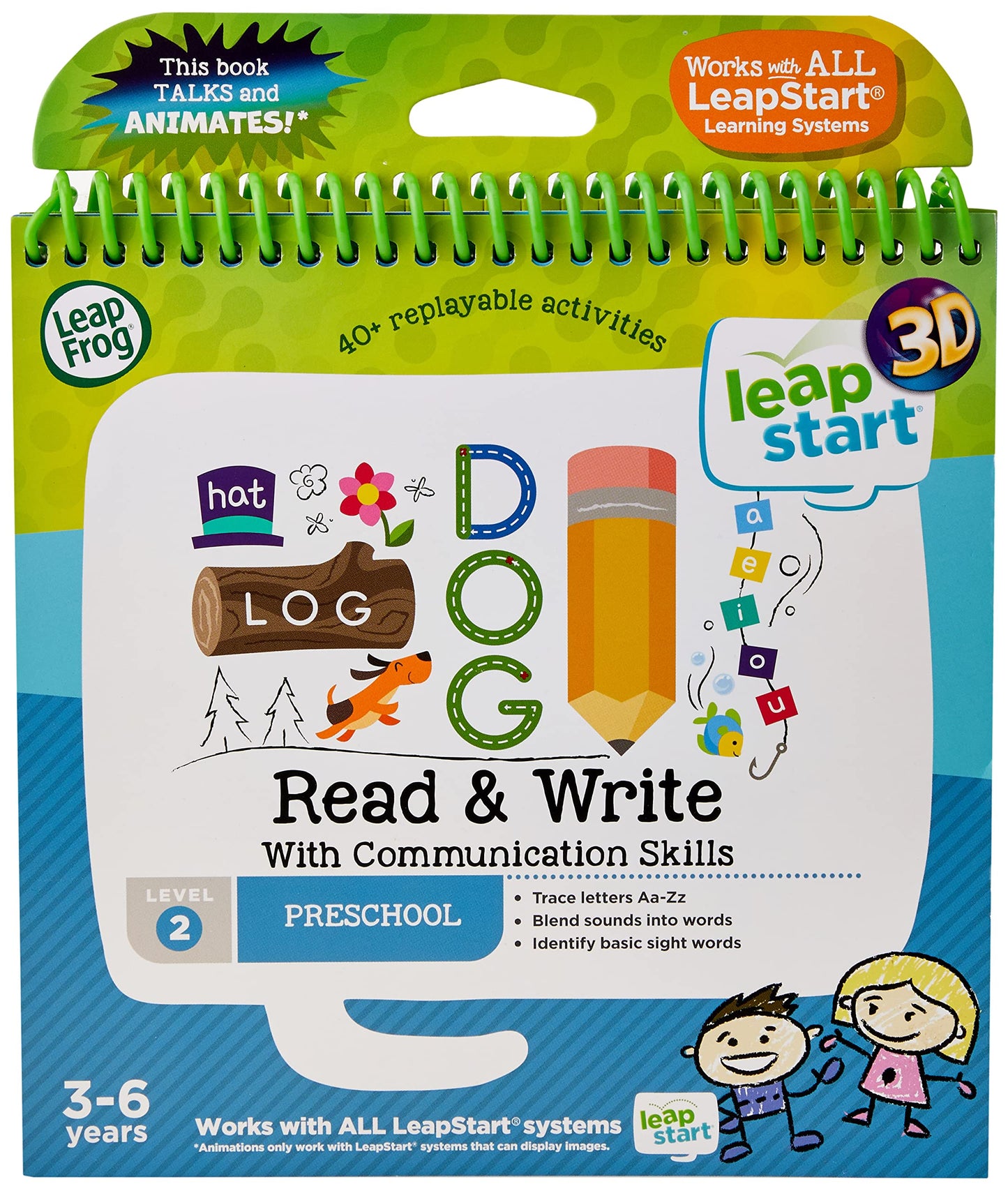 Leapfrog 461403 Read & Write 3D Activity Book, Multicolour,18.7 x 17.8 x 1.8cm