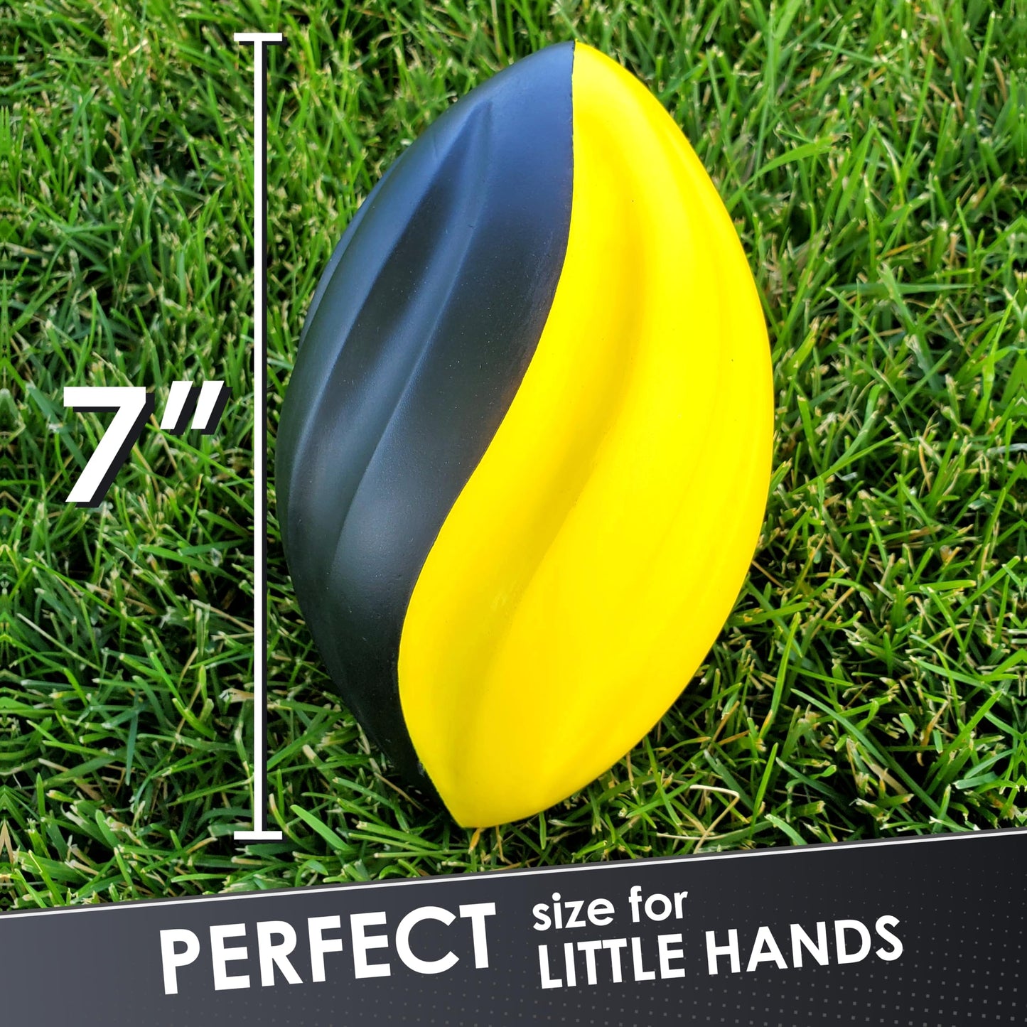 LMC Products 7" Spiral Mini Football - Foam Football is a Great Pool Football. Kids Football Comes in 4 Colors, Red, Yellow, Blue Green.