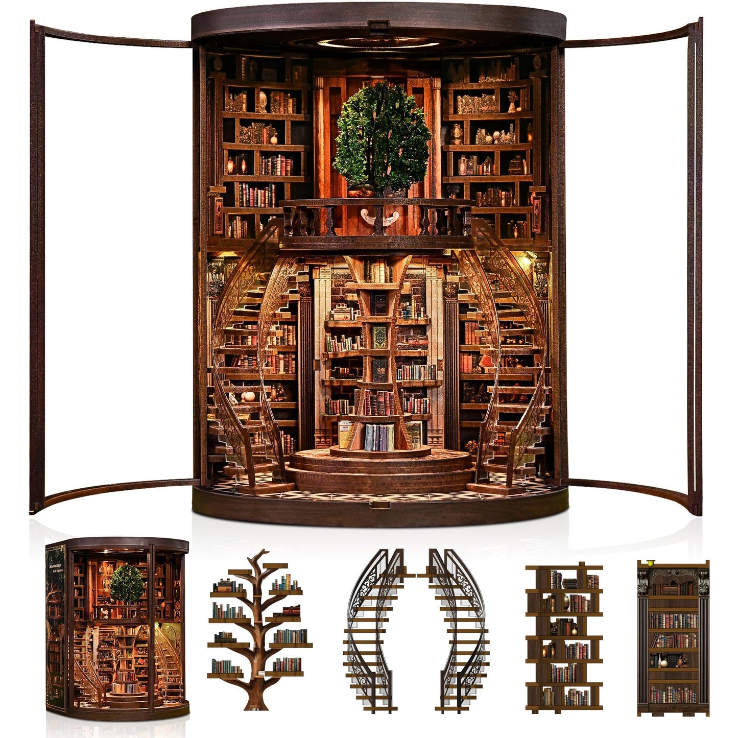CRIOLPO Dollhouses Book Nook Kit