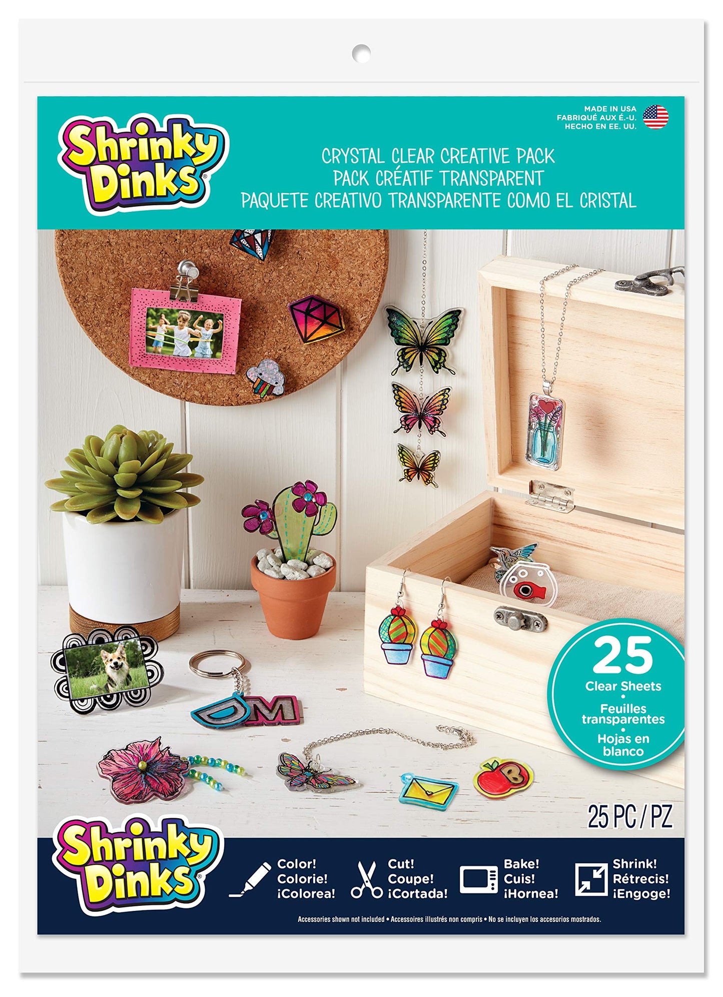 Shrinky Dinks Creative Pack 25 Sheets Crystal Clear