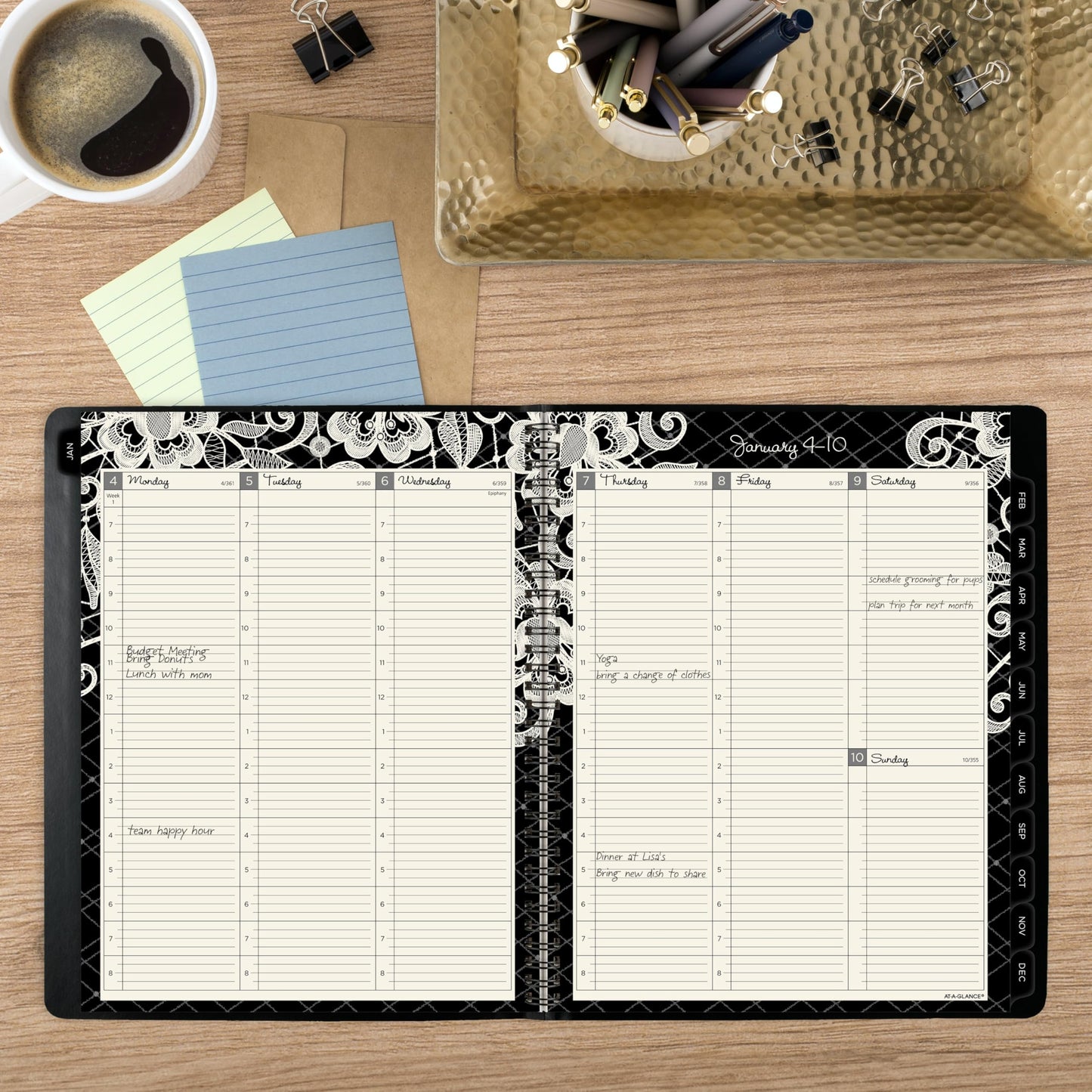 AT-A-GLANCE 2027 Appointment Book Planner, Weekly & Monthly, 13-Month Jan-Jan, 8.5" x 11", Hourly, Lacey (541-905-27)