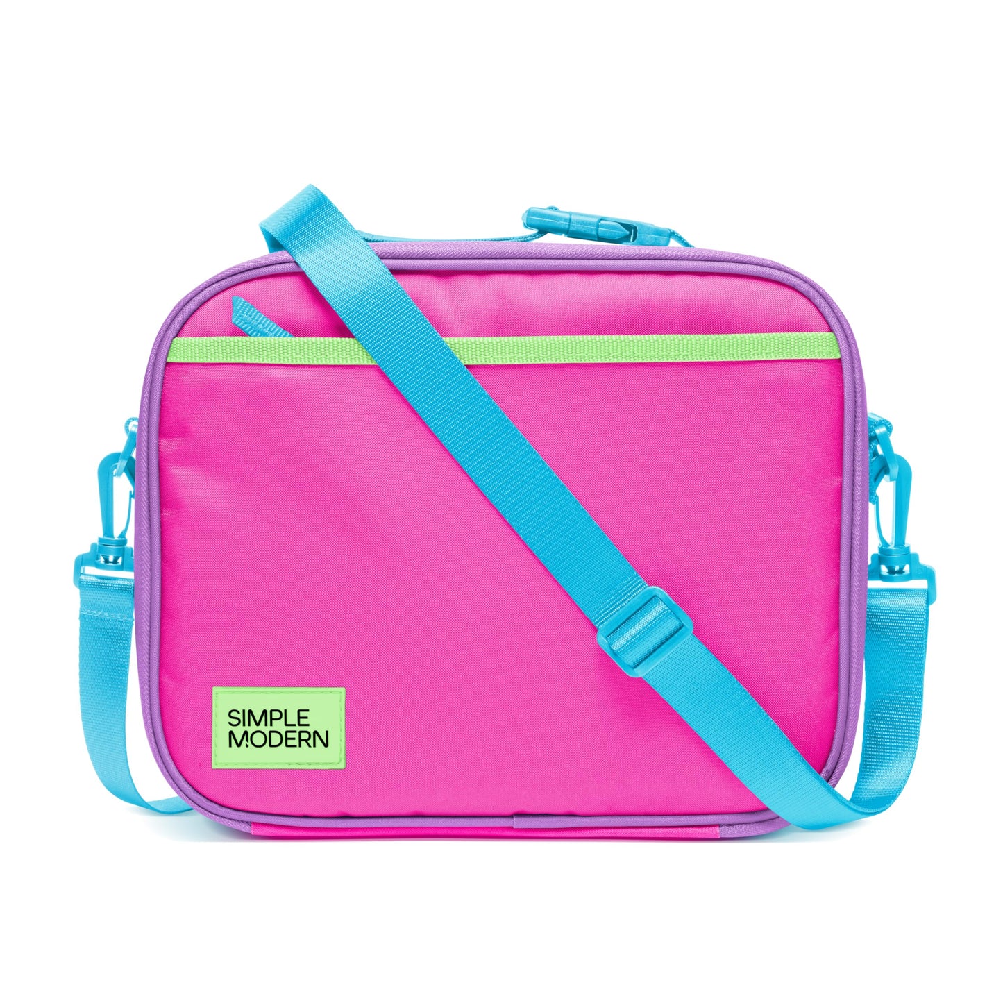 Simple Modern Hadley with Shoulder Strap | Lunch Box for Kids, Teens, and Adults | Insulated Bag for Girls, Boys, Women, Men | Meal Containers with Exterior and Interior Pockets | 80s Mix