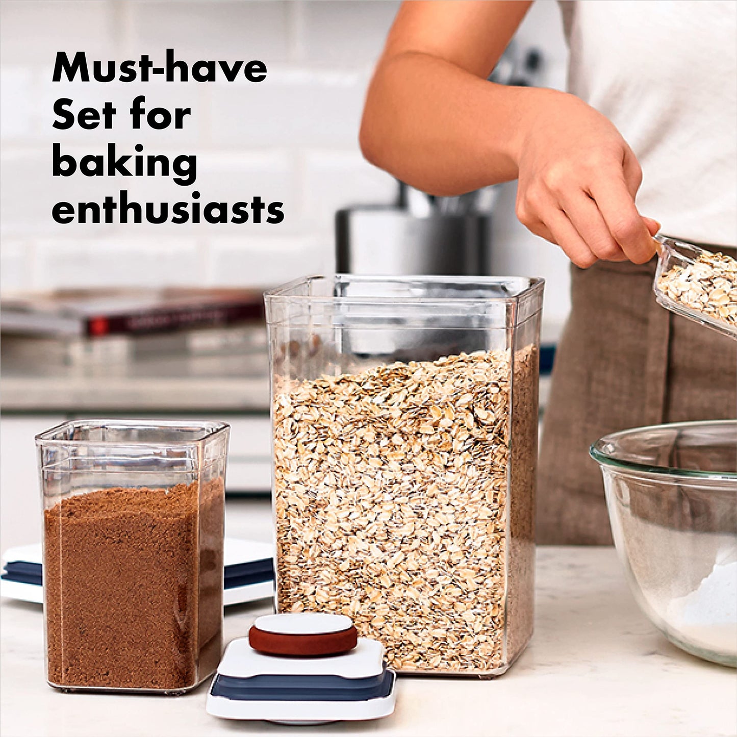 OXO Good Grips 8-Piece Baking Essentials POP Storage Container Set