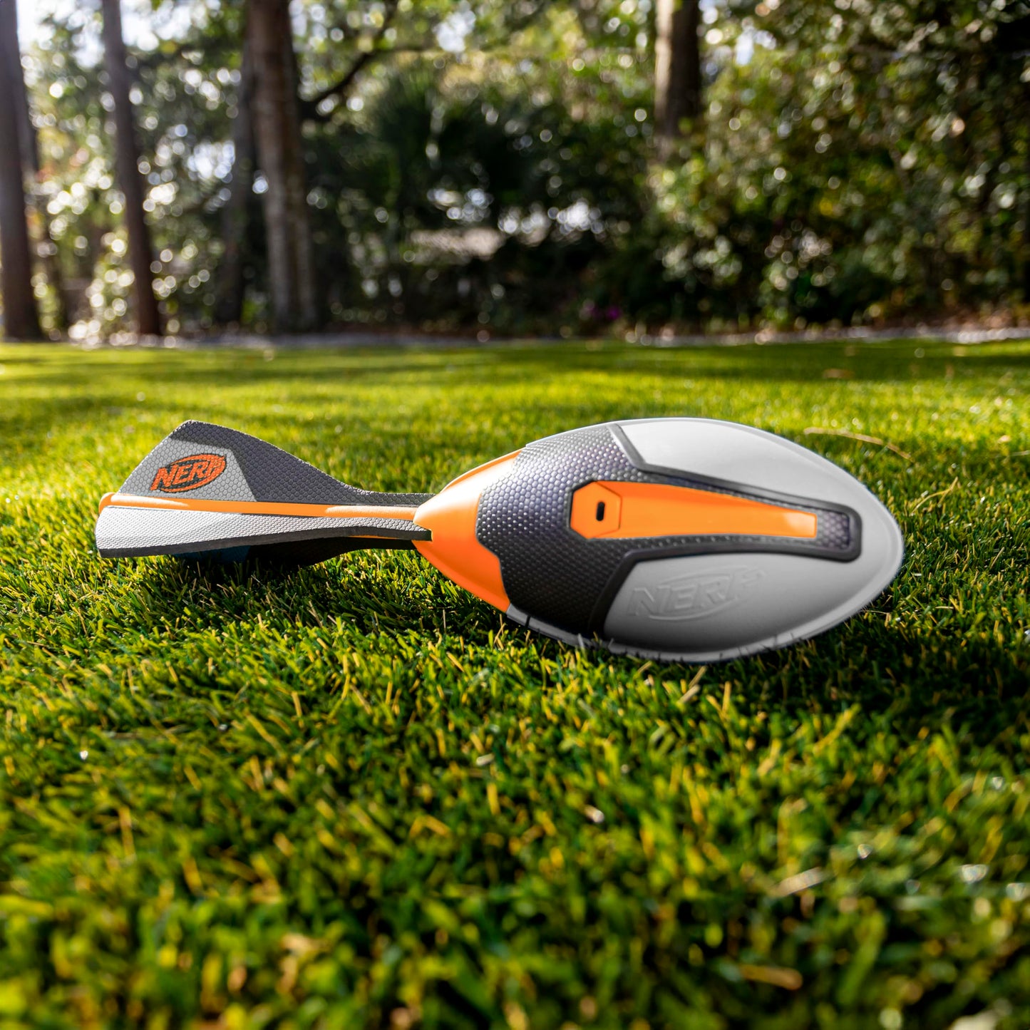 Nerf Vortex Ultimate Grip Foam Football Soft Vortex Football for Long-Distance Throws - All-Weather Perfect for Pool + Beach Football - Kids Ultimate Grip Whistle Vortex Foam Ball