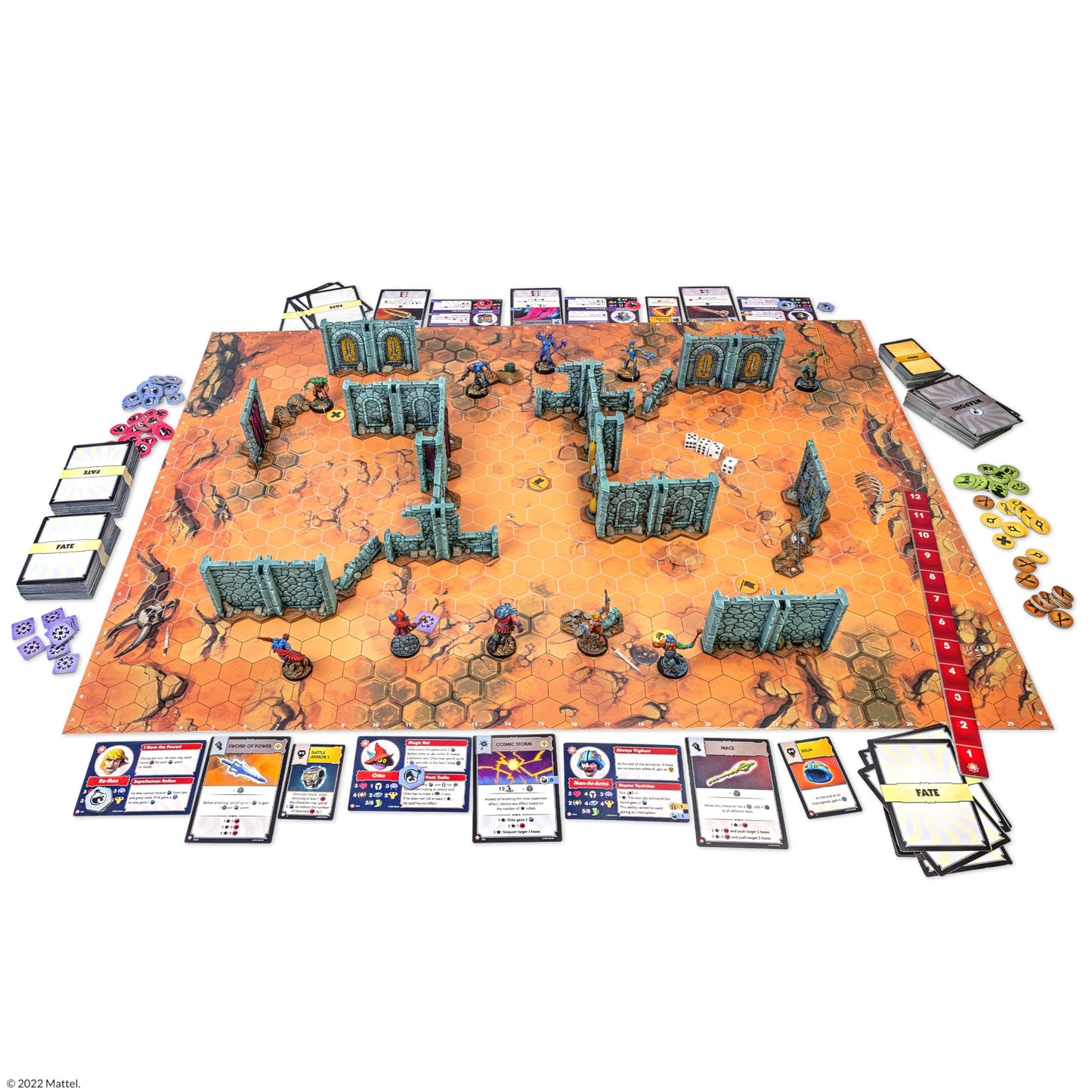 Masters of The Universe Battleground Starter Set - 2-Player Tabletop RPG Board Game - Includes 10 Miniatures of Real Motu Characters Like He-Man and Skeletor - Ages 14 Years + - from Archon Studio