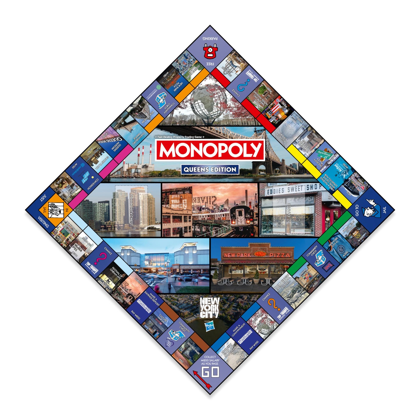 Monopoly Board Game Queens NY Edition : 2-6 Players Family Board Games for Kids and Adults, Board Games for Kids 8 and up, for Kids and Adults, Ideal for Game Night