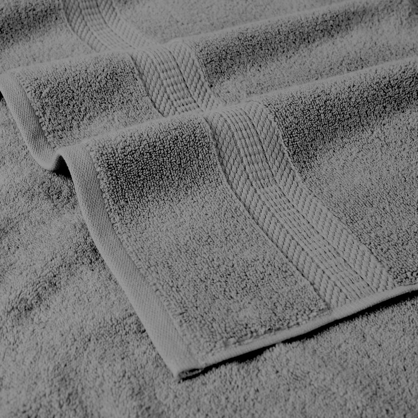 Modern Threads 6-Piece Rayon from Bamboo & Cotton Blend Towel Set - Ultra Soft & Absorbent, Gray