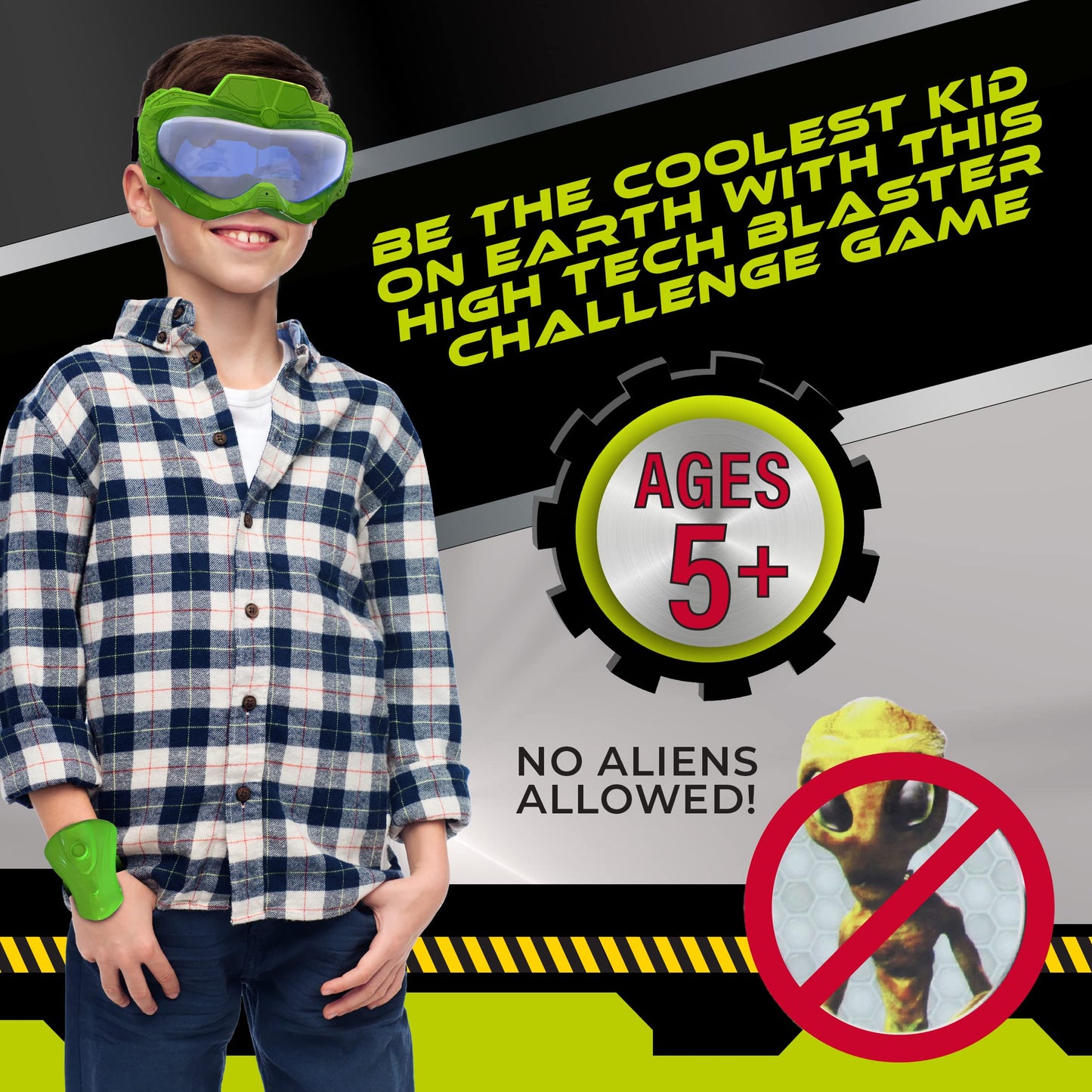 Fotorama Alien Vision Action Game New Version, Shoot Roaring Aliens, Wrist Blaster, Space Goggles, Indoor, Outdoor & Dark Play, Hand-Eye Coordination, Motor Skills, Fun Challenging Games for Kids