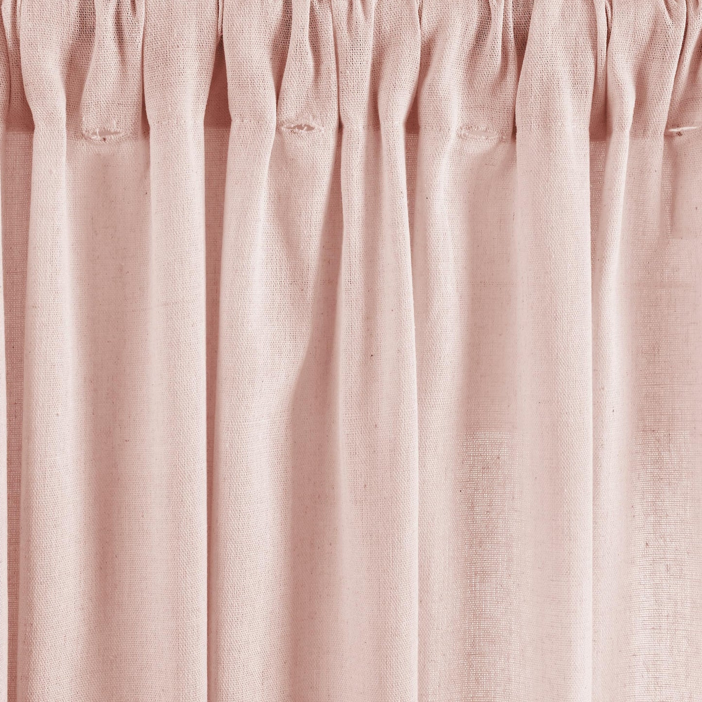 Lush Decor Boho Pom Pom Tassel Linen Textured Window Curtain Panel, Single 52" W x 84" L Blush -
