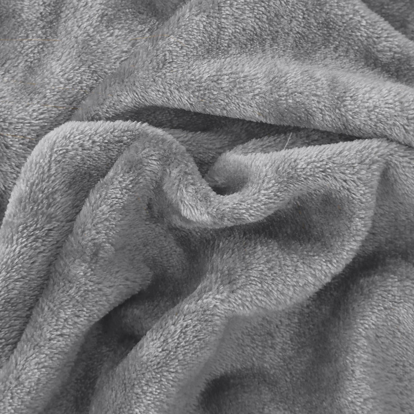 Elegant Comfort Luxuriously Soft 4-Piece Velvet Plush Flannel Sheet Set - Premium Quality - Cozy Warm, Anti-Static, Non Pilling Fuzzy Velvet Flannel Fleece Deep Pocket Sheet Set - Cal King, Gray