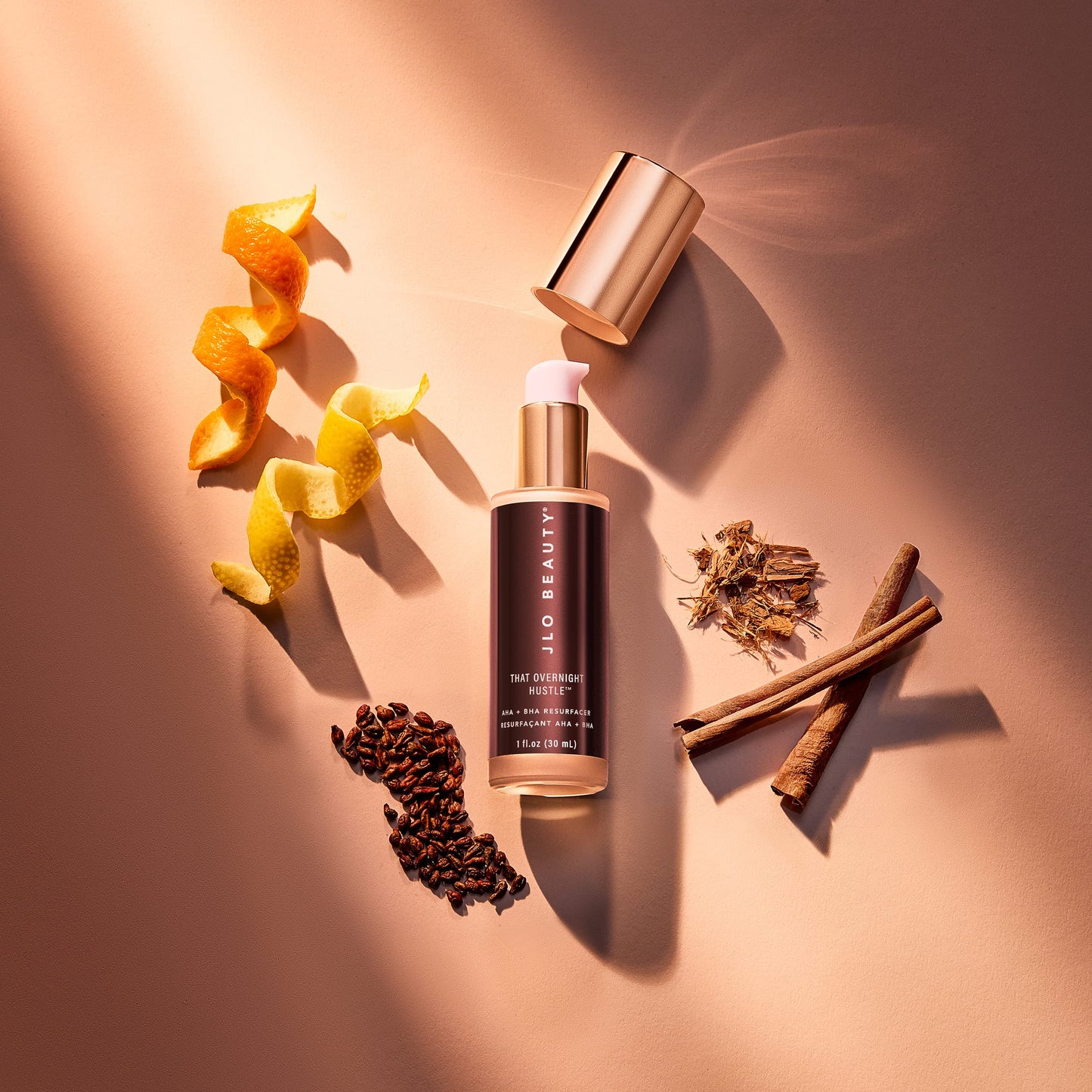 JLO BEAUTY That Overnight Hustle AHA + BHA Resurfacer | Gently Exfoliates, Hydrates & Visibly Reduces Fine Lines and Wrinkles | 1.0 Ounce