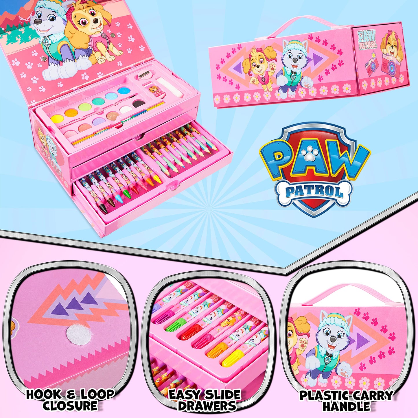 PAW PATROL Painting Case for Children (Pink)