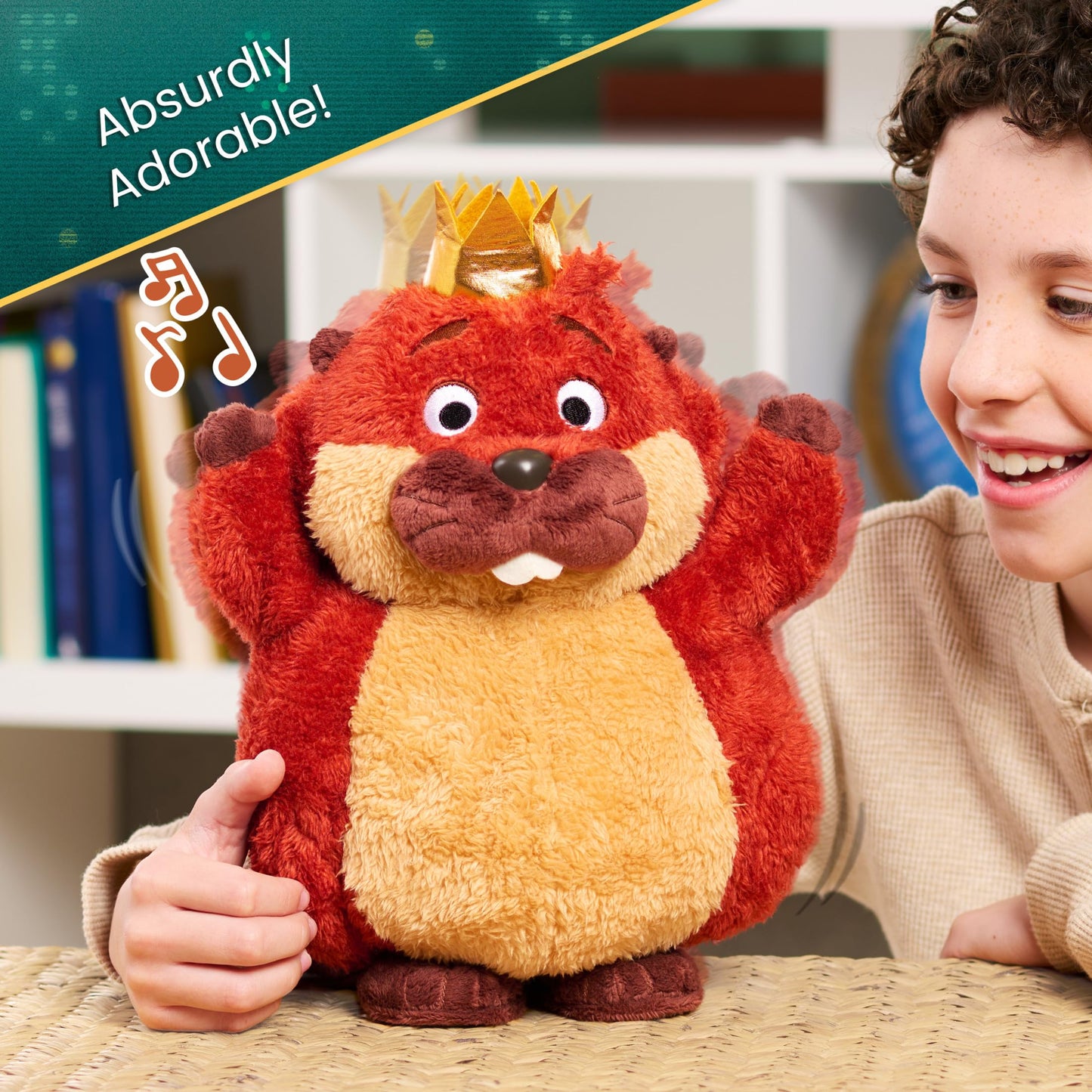 Hoppers Workin' Out King George Feat Plush, Kids Toys for Ages 3 Up, Gifts and Presents