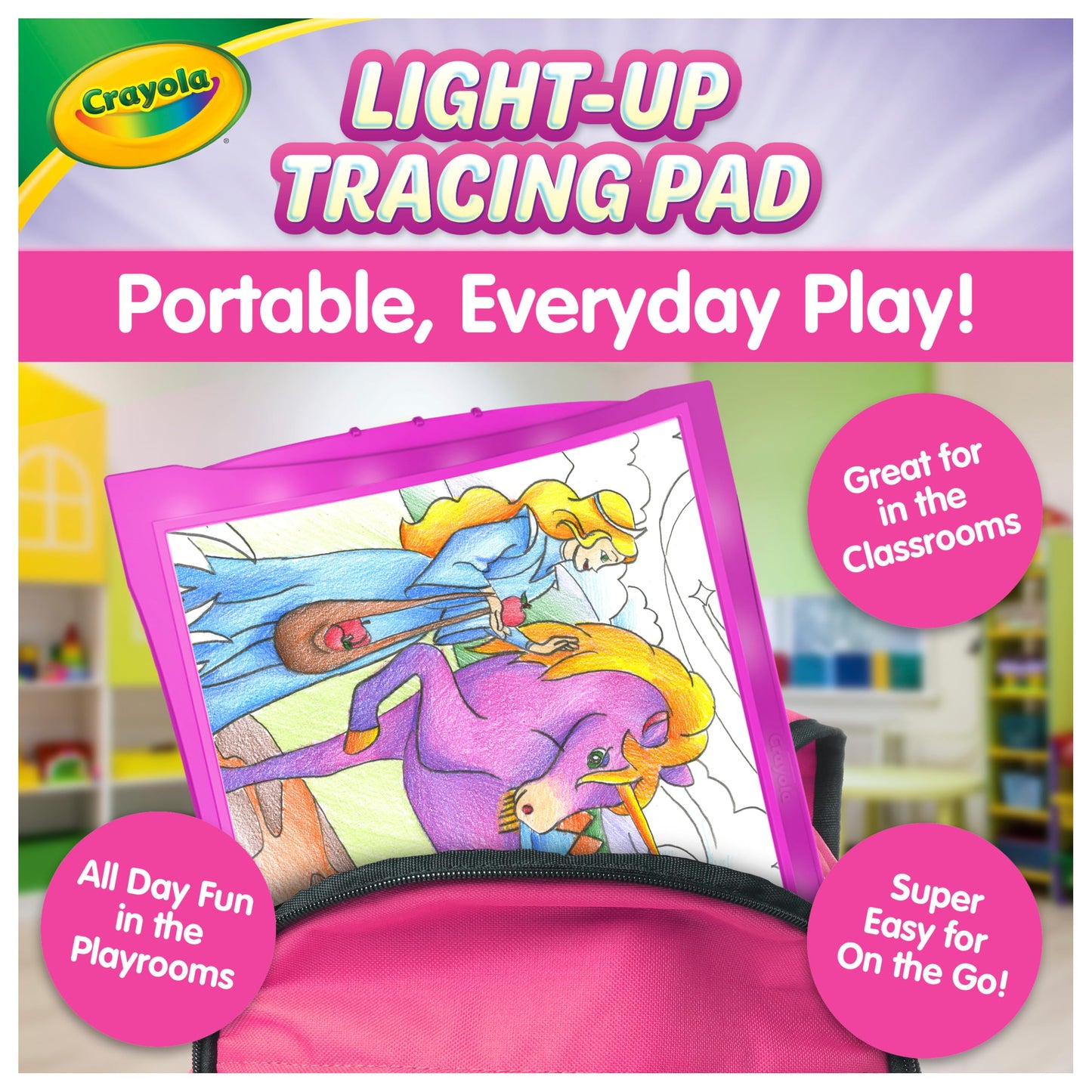 Crayola Light Up Tracing Pad Pink