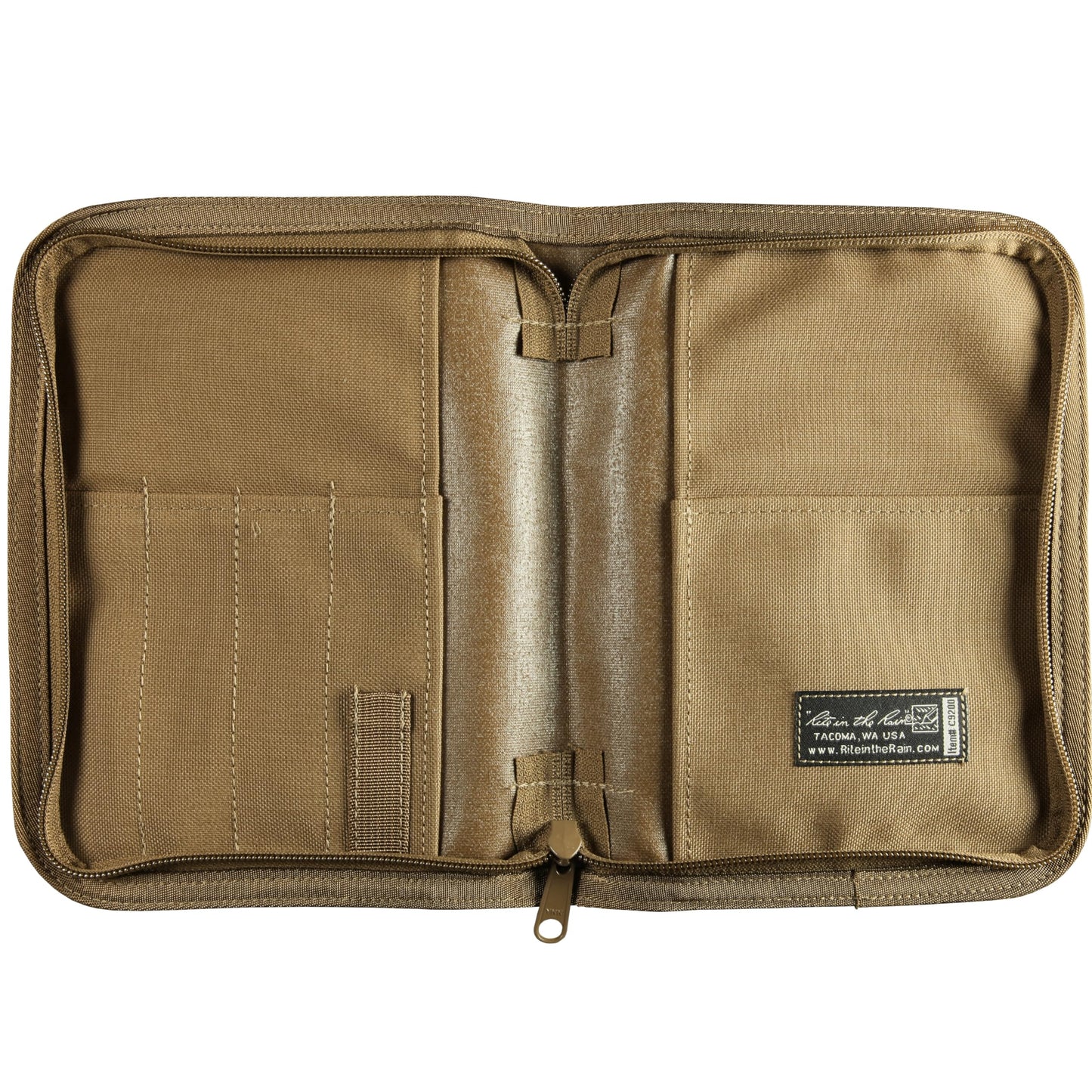 Rite in the Rain Weatherproof CORDURA Fabric, 1/2" Ring Binder Cover, 6.75" x 8.875", Tan Cover (No. C9200)
