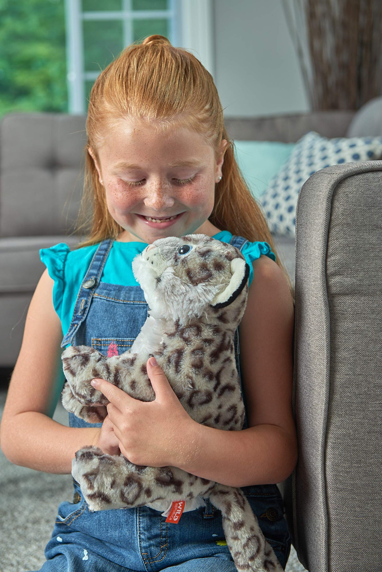Wild Republic Snow Leopard Cub Plush, Stuffed Animal, Plush Toy, Gifts for Kids, Cuddlekins 12 Inches