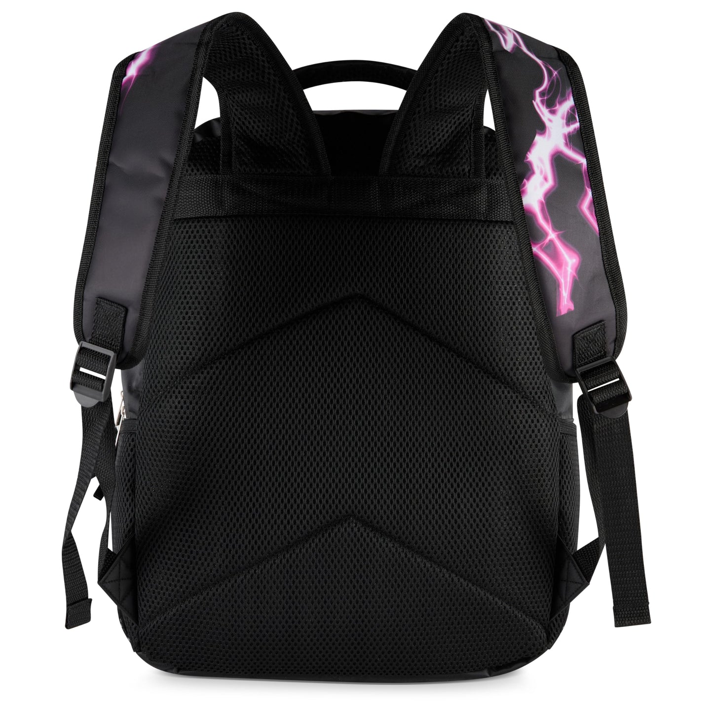 AI ACCESSORY INNOVATIONS K-Pop Demon Hunters Huntrix 16” Backpack for Girls, Featuring Rumi, Zoey, Mira, Rubber Molded Bag Charm, Huntrix