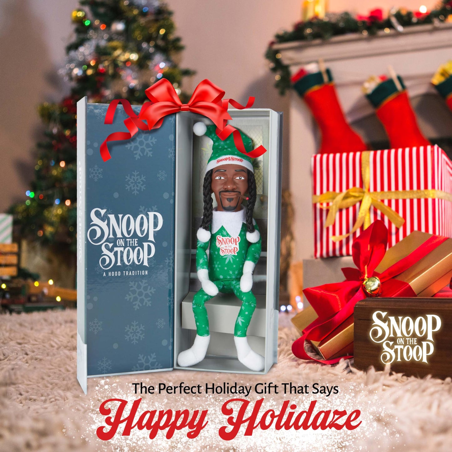 Snoop Dogg Snoop on The Stoop 2025 Christmas, 12” Small Shelf Décor