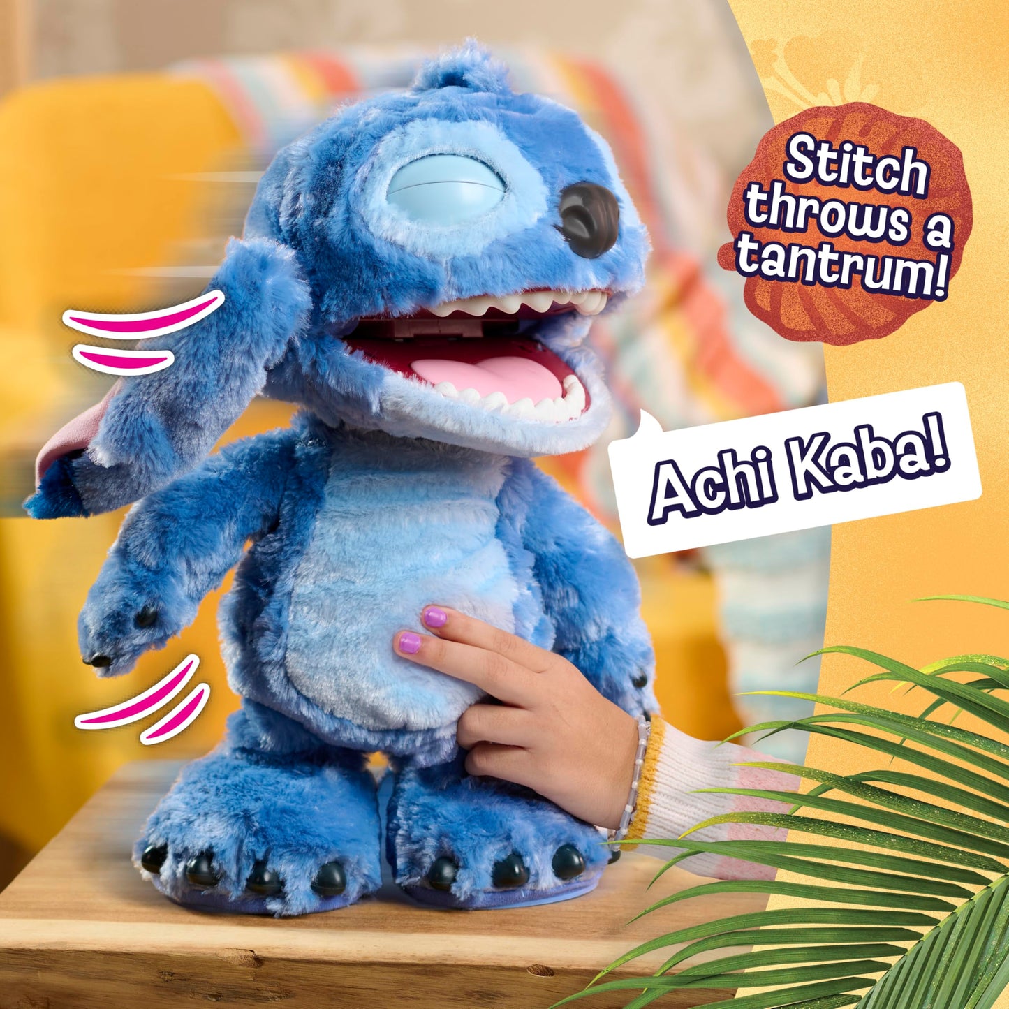 Stitch Live Action Feature Plush, Kids Toys for Ages 3 Up, Gifts and Presents