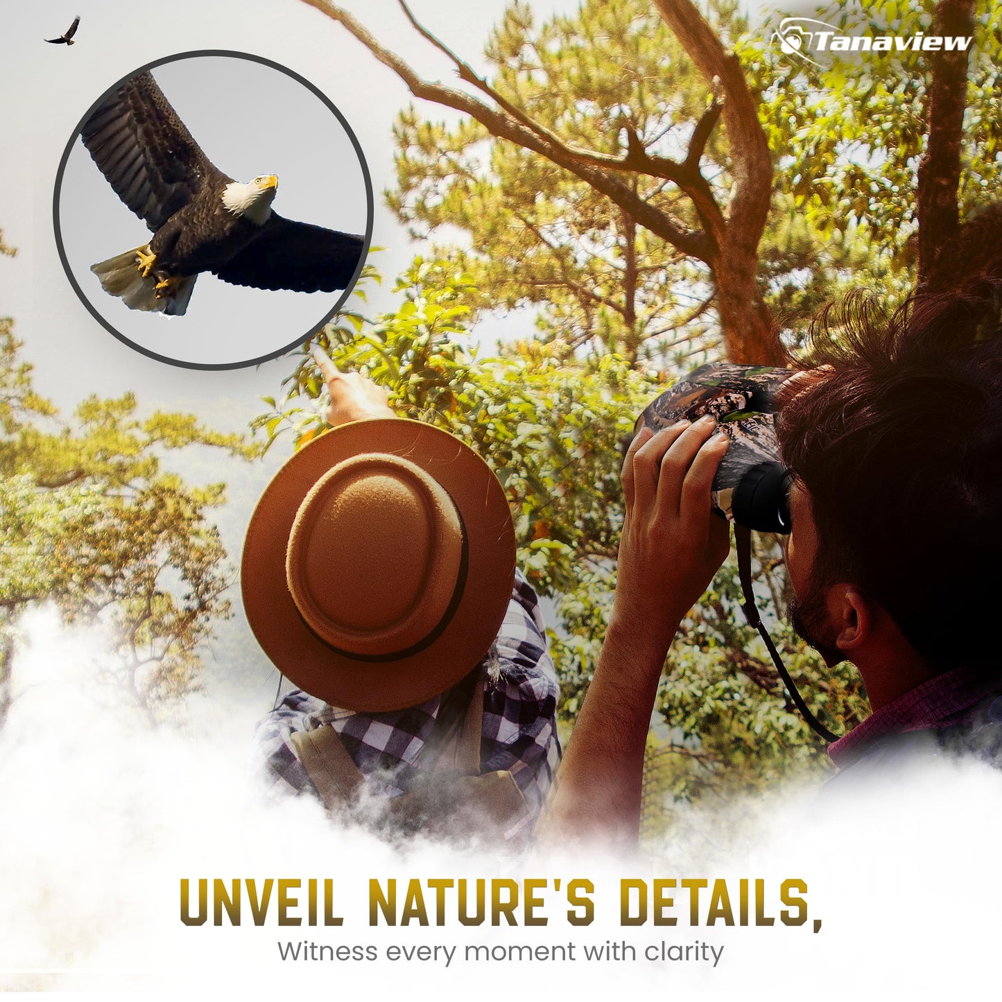 10x50 Compact Binoculars for Adults - Long Distance, High Powered Binoculars with Travel Case - Lightweight, Large Eyepiece, Water & Fog Proof - Hunting, Bird Watching, Cruise