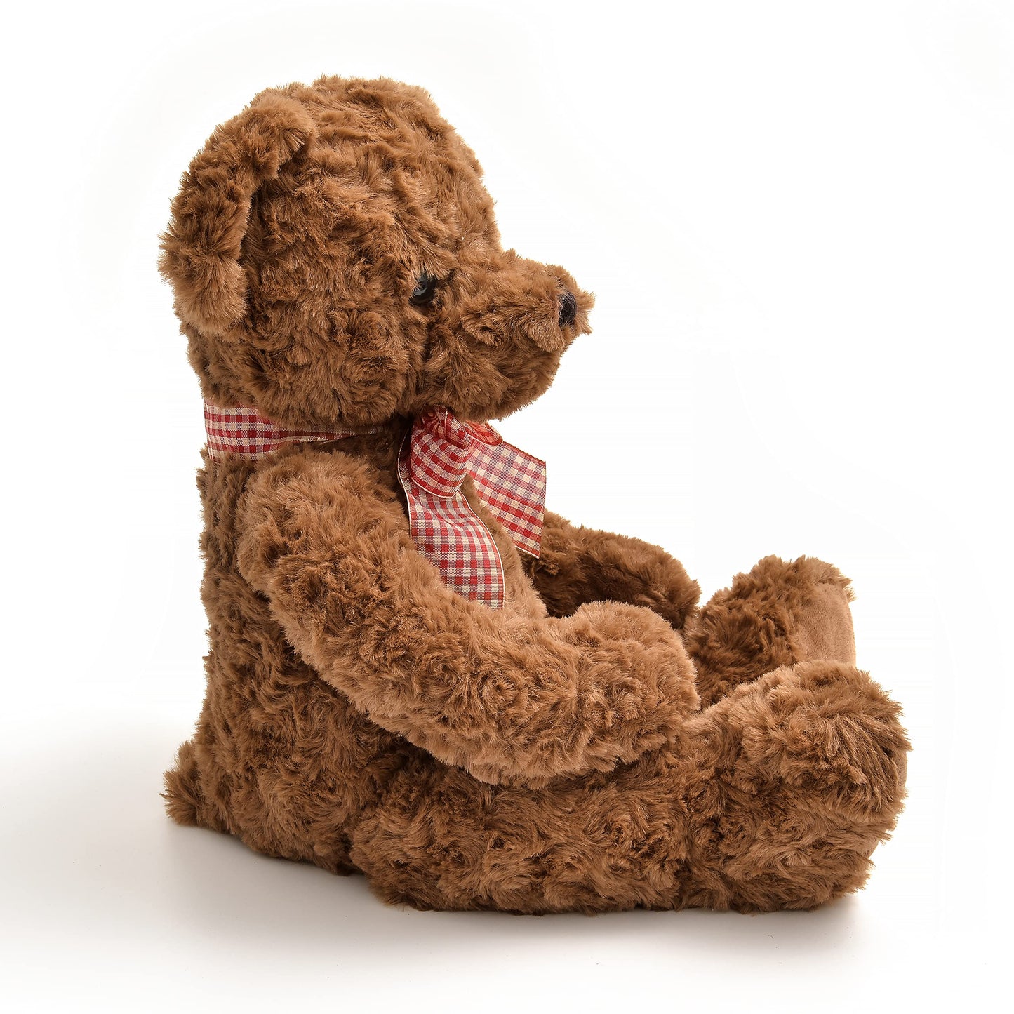 Suepcuddly 20" Posed Teddy Bear Stuffed Animal Cute Plush Toy for Girl Kids (Dark Brown)