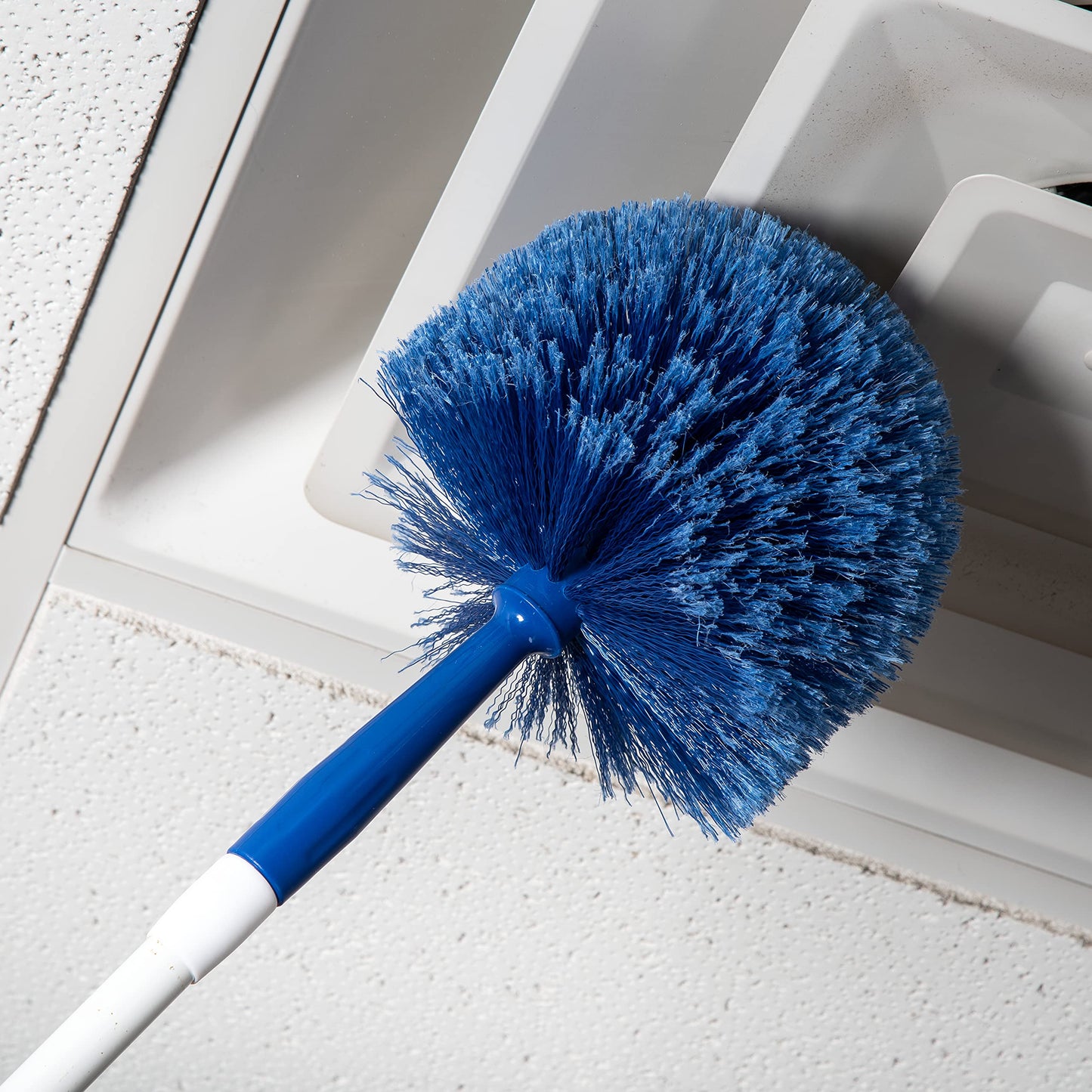SPARTA Flo-Pac Rounded Duster Cleaning Duster with Electrostatically Charged Bristles for Cleaning, 9 X 7 X 7 Inches, Blue, (Pack of 12)