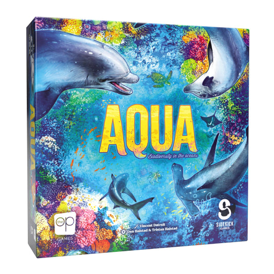 Aqua Board Game, Fun Strategy Game for Adults and Family, Thematic Oceanic Tile Placement Game, Ages 8+, 1-4 Players, 30-45+ Minute Playtime, Solo and Competitive Modes