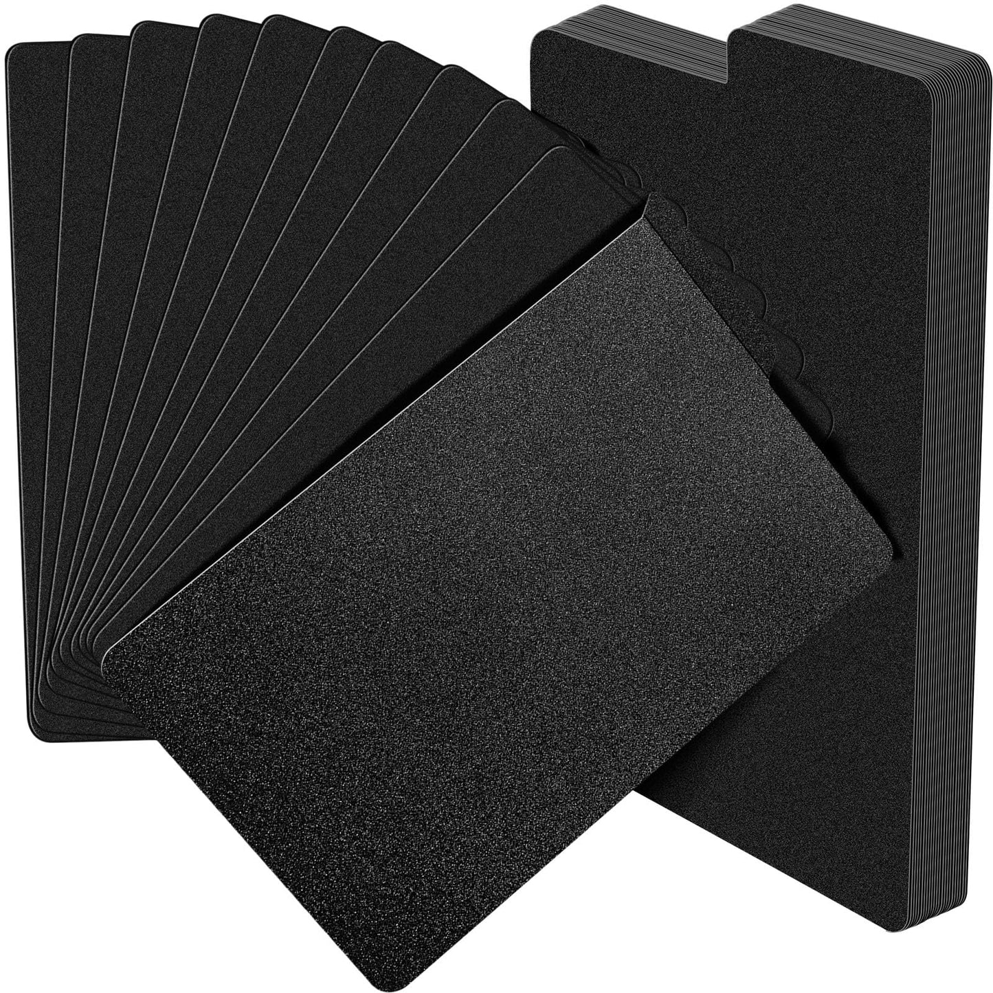 Lewtemi 100 Sheets Comic Book Dividers Tall Boards Dividers Black Comic Box Separators for Short or Long Cartoon Book Storage Boxes Office Supplies, 7 1/4 x 11 1/4 Inches