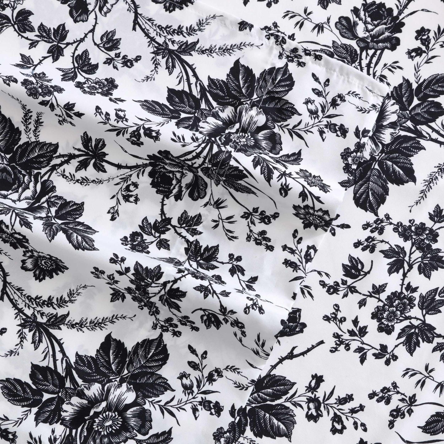 Betsey Johnson - King Bed Sheets, Soft & Lightweight Bedding, Fade & Wrinkle Resistant (Betseys Toile Black, King)