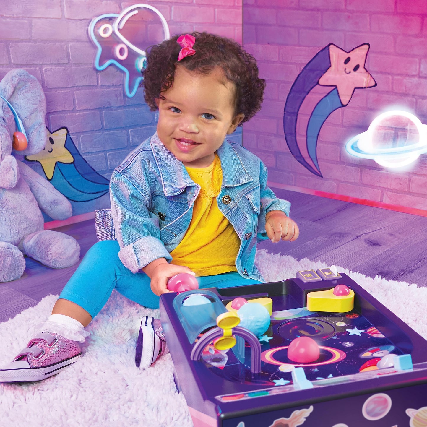 Little Tikes Old School My First Pinball Activity Table, Letters, Numbers, Planets, Counting, Sounds, Learning, Lights, Retro, Preschool Toy for Toddlers Girls Boys Ages 12 Months, 1-2 Years