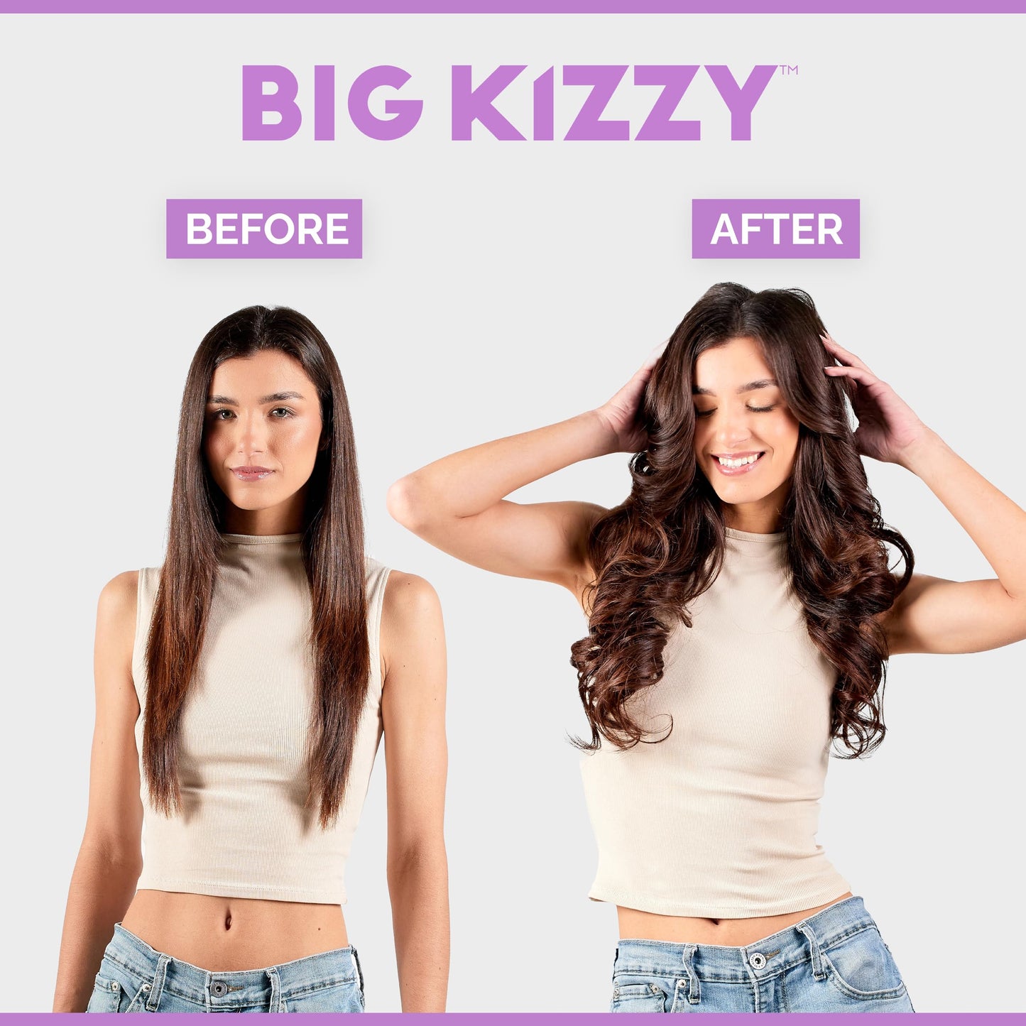 Big Kizzy Tape in Extension Remover (8oz) & Tape Ins Residue Remover (4oz), Big Kizzy Remover 1 + Remover 2 - Fastest Two Step System to Remove Tape in Extensions and Tape Ins Residue