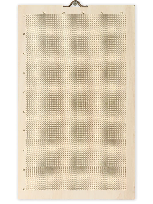 ArtMinder Memento Mori, Life Calendar in Weeks - 90 Years Poster of My Life in 4000 Weeks, Motivational Stoic Calendar to Develop Habits in 4K, (Baltic Birch Wood, Engraved - Squares)