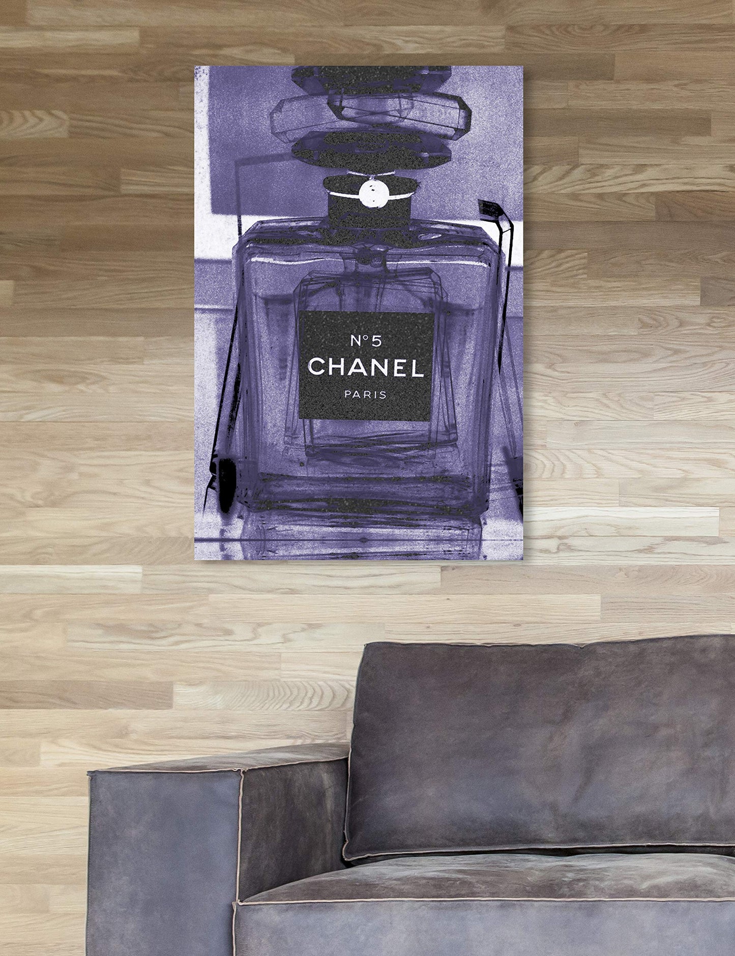 The Oliver Gal Artist Co. Fashion Wall Art Canvas Prints 'Infinite Glam Amethyst' Home Décor, 16 in x 24 in, Purple, Black
