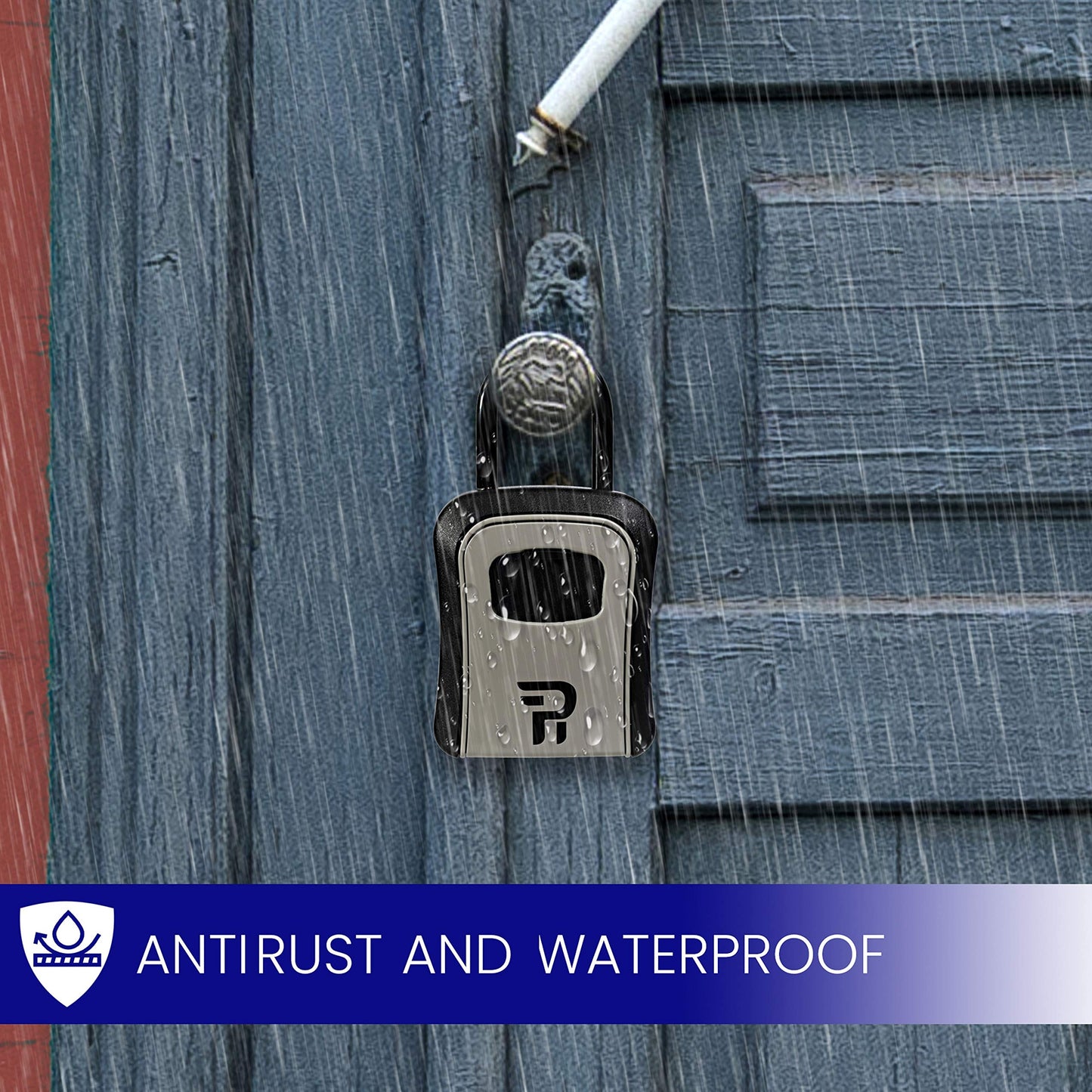 Key Lock Box for Outside - Realtor Lockbox for House Keys Outdoor - Combination Key Hiders to Hide a Key Safe Storage