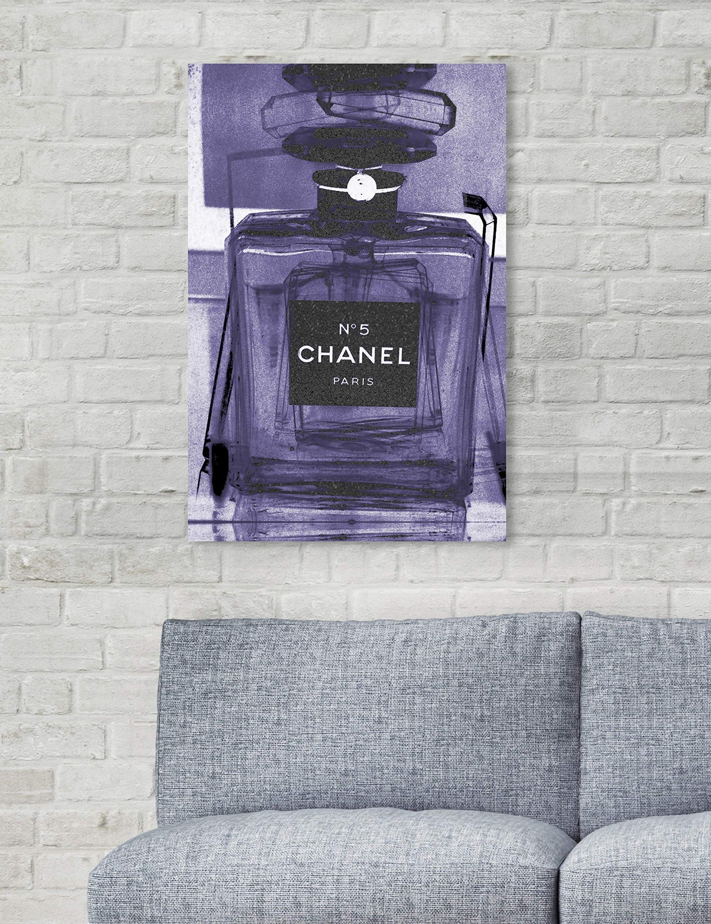 The Oliver Gal Artist Co. Fashion Wall Art Canvas Prints 'Infinite Glam Amethyst' Home Décor, 16 in x 24 in, Purple, Black