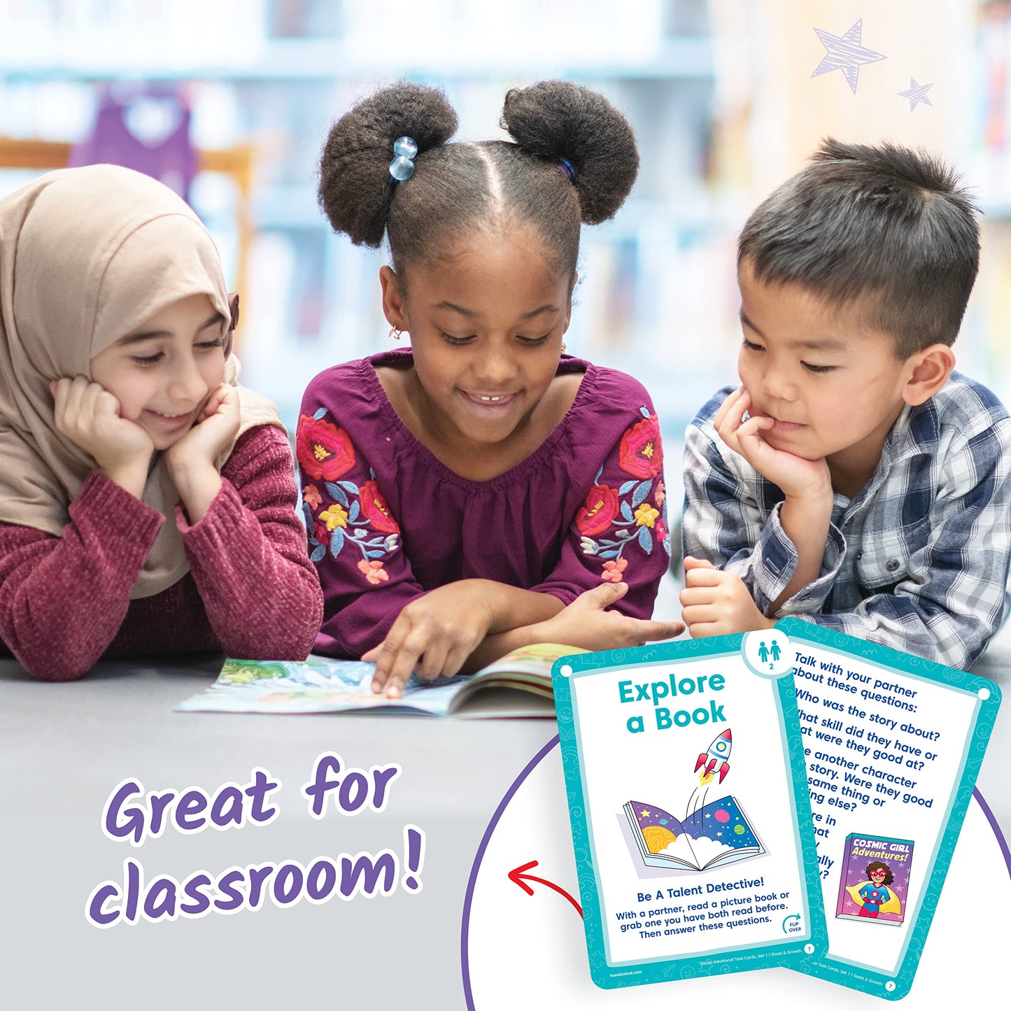 hand2mind Social Emotional Task Cards for Ages 3+, Social Emotional Learning Activities, Calm Down Corner, Play Therapy Toys for Counselors, SEL Games, Preschool Card Games, Feelings Flash Cards