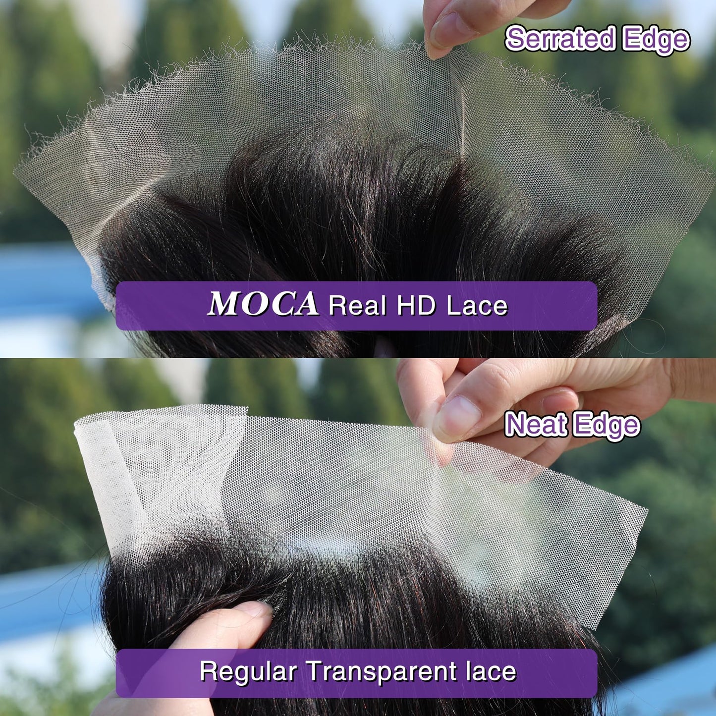 13X4 Frontal HD Lace 16 Inch, SKINLIKE Lace Frontal Only,0.095mm Ultra-thin Invisible Real Swiss Lace Straight RAW Virgin Human Hair Single Knot Pre-Plucked with Baby Hair