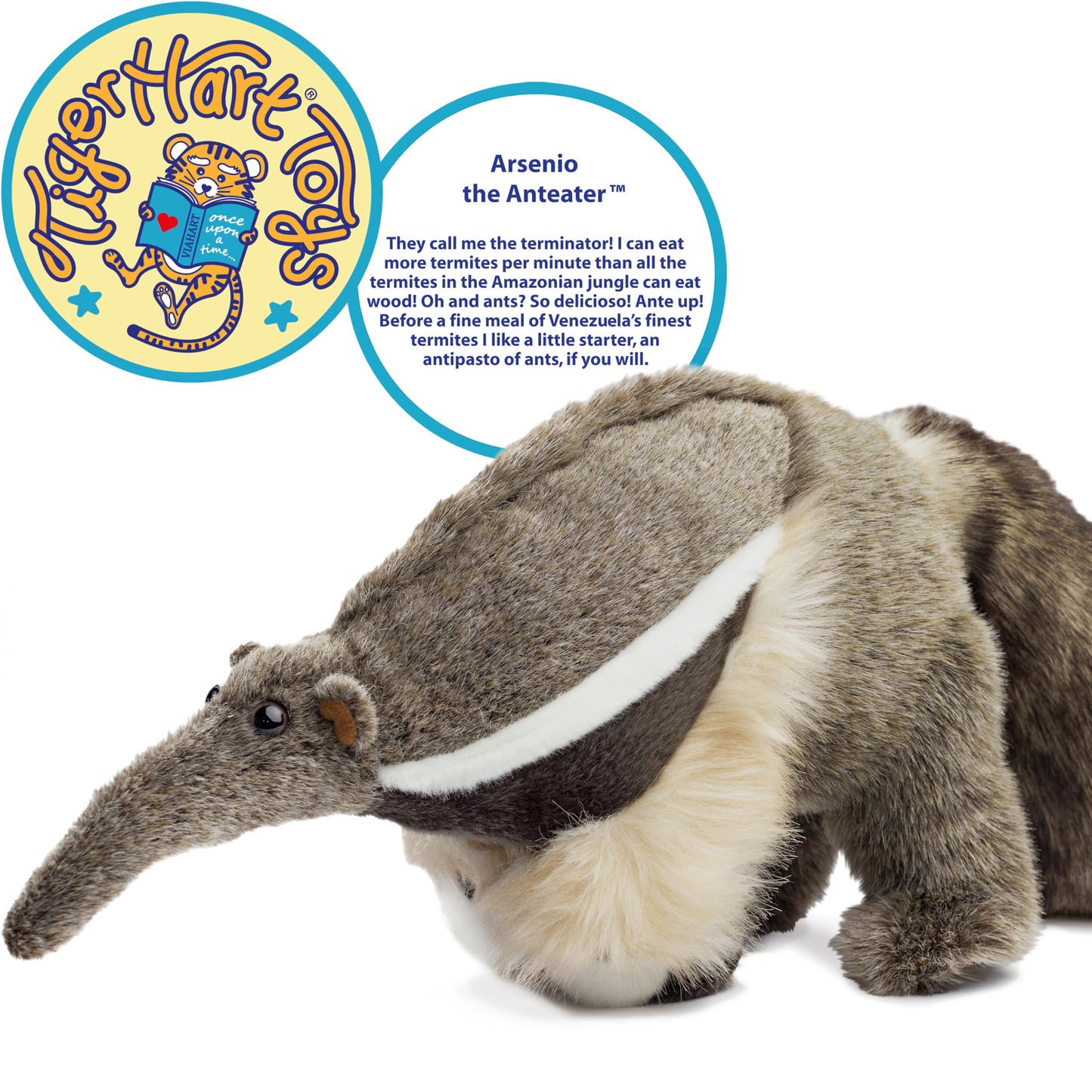 TigerHart Arsenio The Anteater - 18 Inch Stuffed Animal Plush
