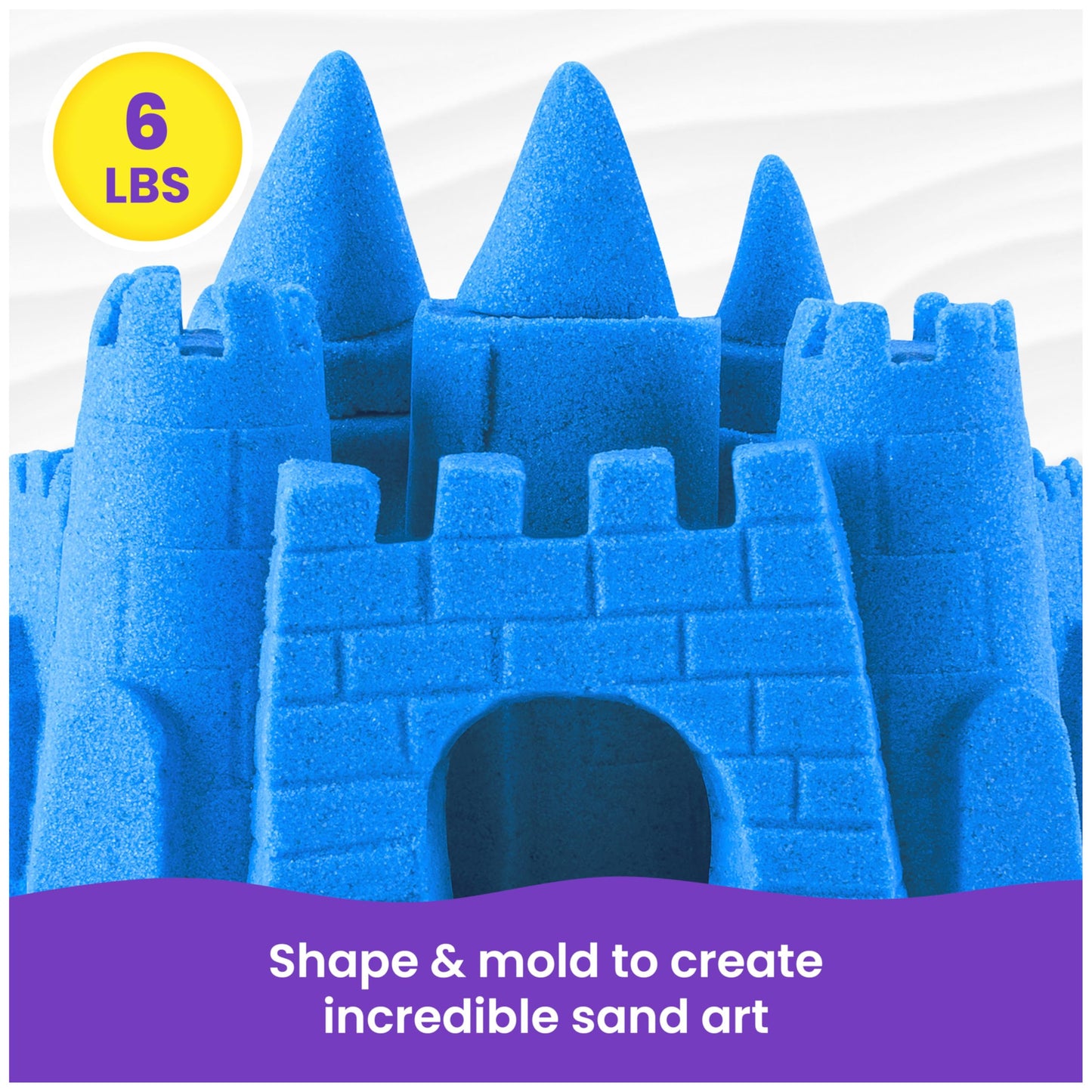 Kinetic Sand, 6lbs Mega Mixin’ Bag, Easter Basket Stuffers, Includes Moldable Red, Yellow & Blue Play Sand, Amazon Exclusive (Packaging May Vary)