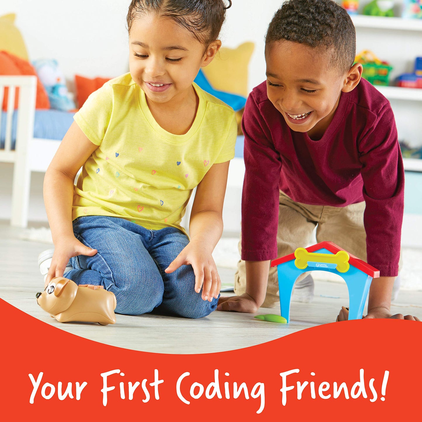 Learning Resources Coding Critters - Ranger & Zip, Interactive Coding Toy, 22 Piece Set, Ages 4+