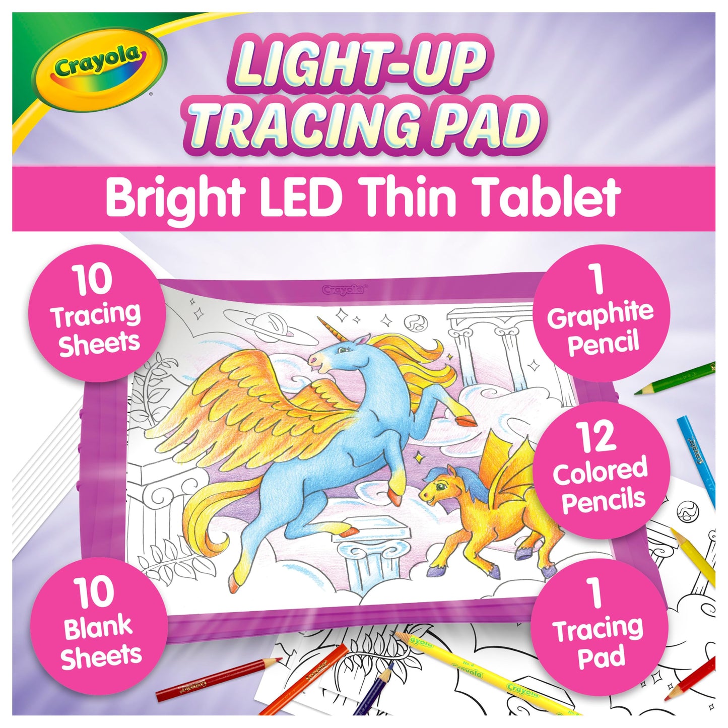 Crayola Light Up Tracing Pad Pink