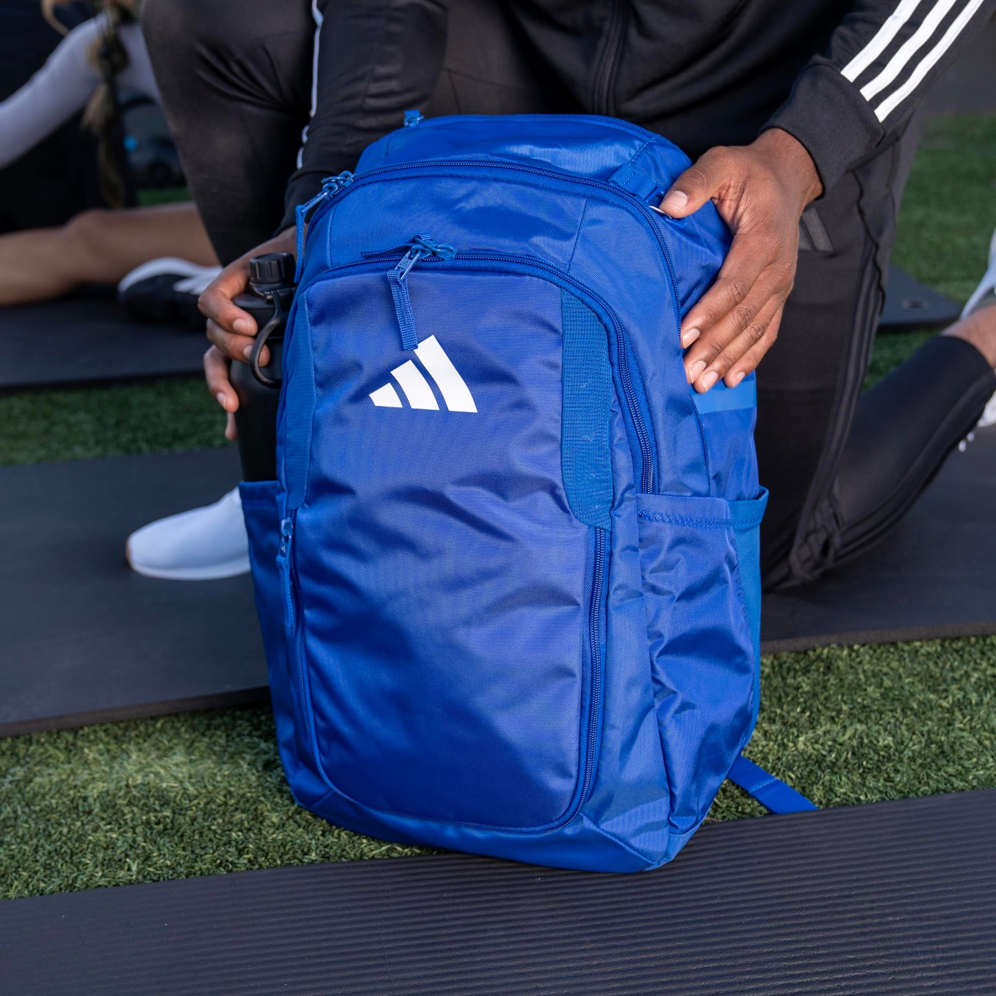 adidas Stadium Team Sports Backpack for Men and Women (36l) Durable Athletic Laptop Bag, Black/4.0, OSFA