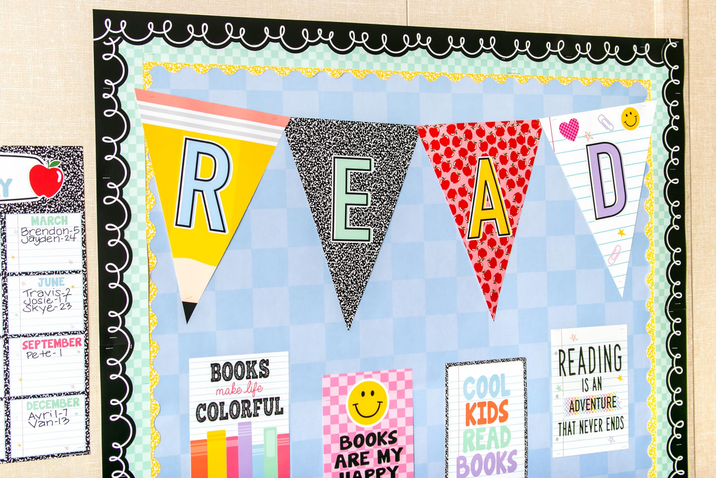 Teacher Created Resources Blue Checkers Better Than Paper® Bulletin Board Roll (TCR77602)