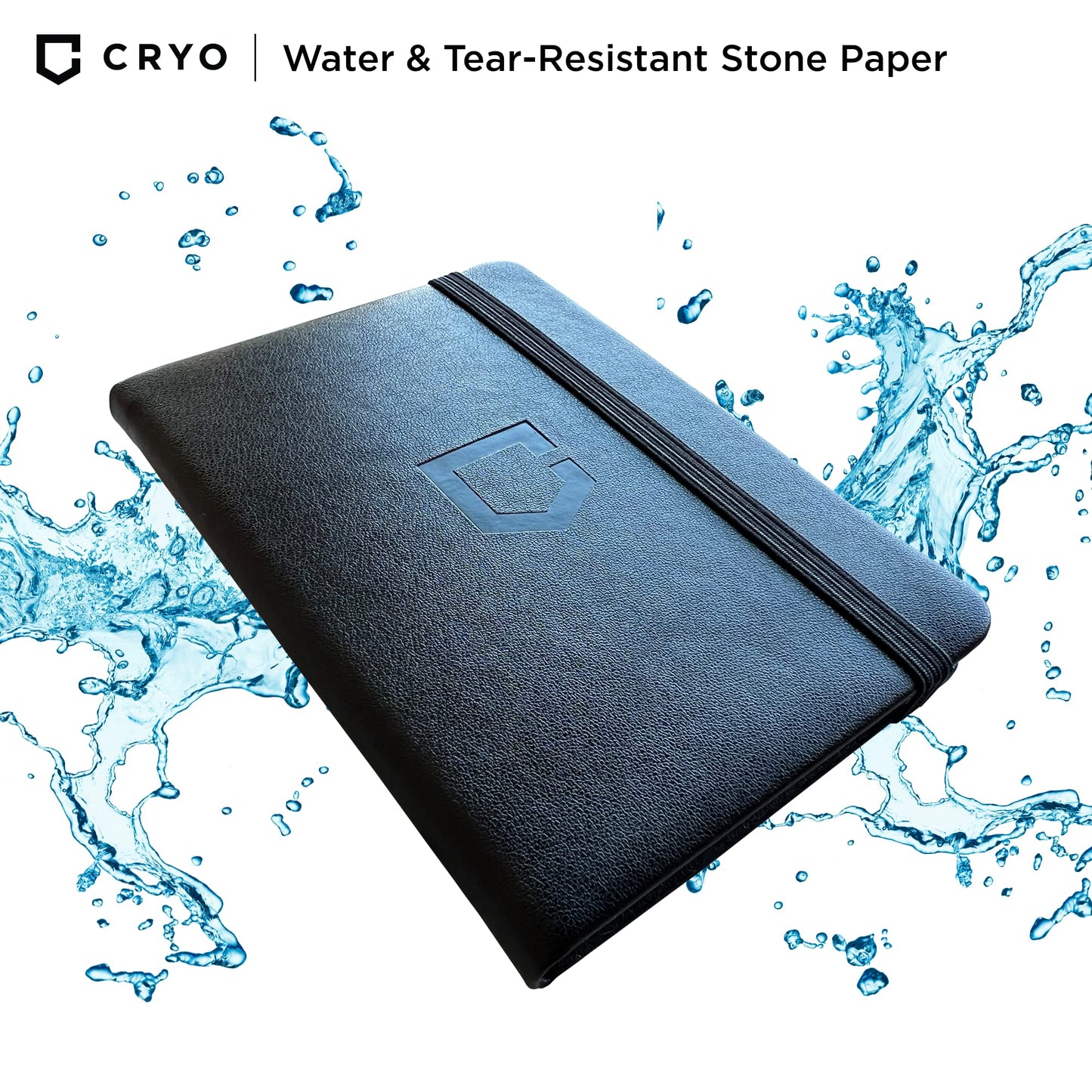 CRYO Crypto Seed Phrase Storage Notebook - Waterproof Bitcoin Recovery Phrase Crypto Password Keeper - 12 to 24 Word Cold Wallet Backup - Mnemonic Passphrase - Pocket Size 2-Pack