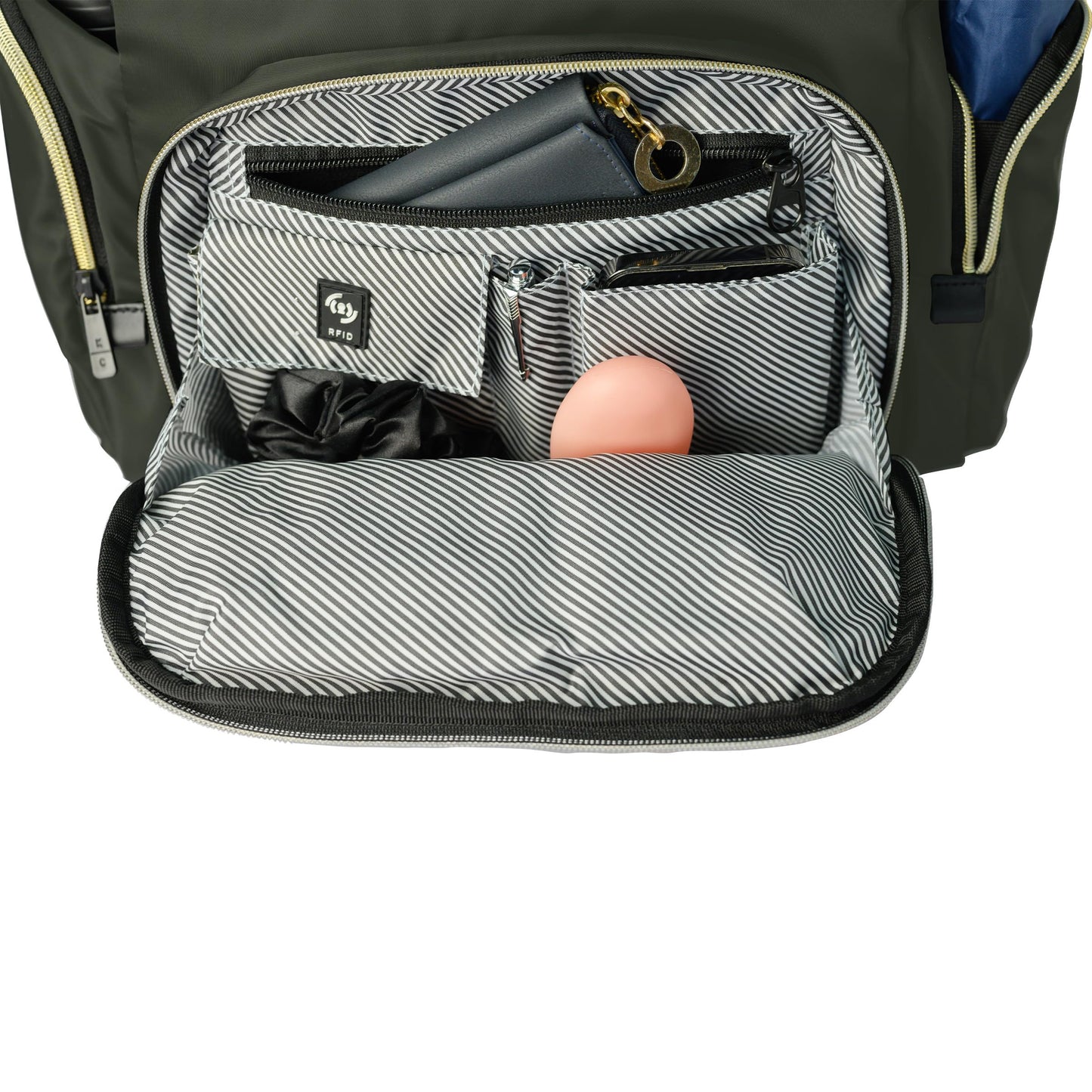 Kenneth Cole REACTION Sophie Backpack, Olive, 15" Laptop