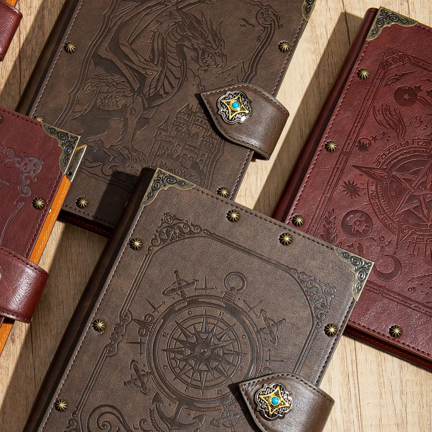 DUROTAN Tree of Life Journals Notebook Gift Set-Unique A5 Binder 400 Page Vintage Leather Suitable for Women & Men writing,Poets,Travelers,as a Diary Dnd Gift