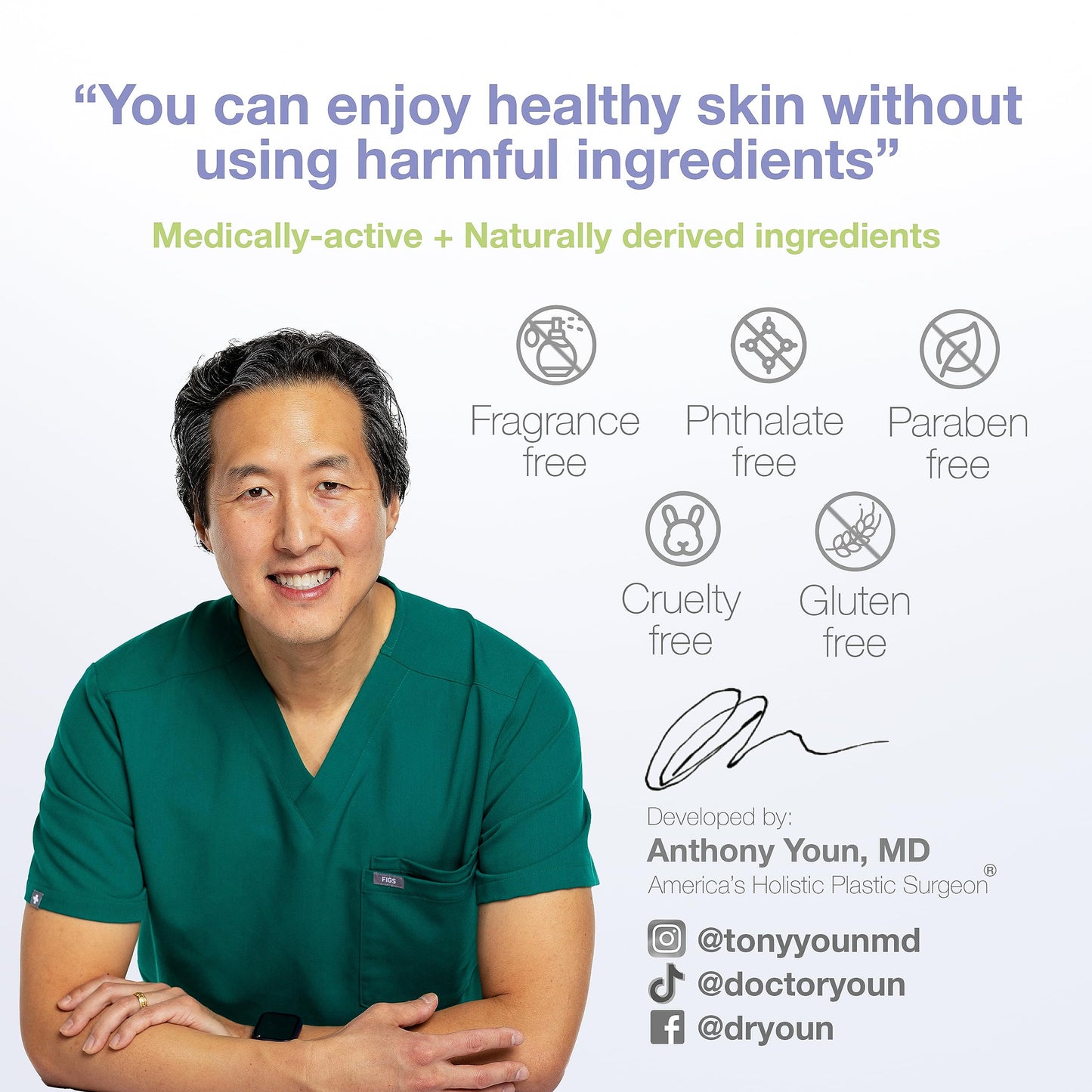 YOUN Beauty Retinol Eye Cream by Holistic Plastic Surgeon Dr. Anthony Youn – Paraben-Free Night Eye Cream with 1% Retinol and Hyaluronic Acid – Under Eye Cream for Hydration and Skin Firming, 1 Fl Oz