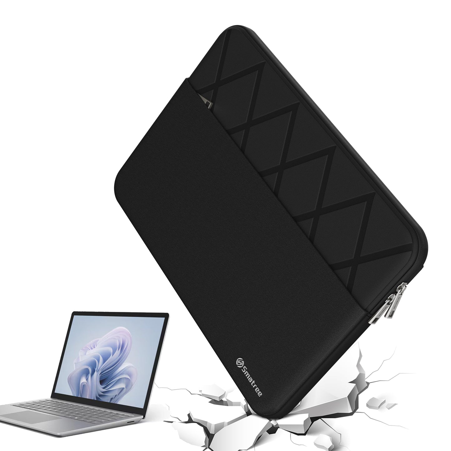 Smatree 13.8 inch Laptop Sleeve for Microsoft Surface Laptop2024/Surface Laptop for Business Copilot+PC, Case with Accessory Pocket, YKK Zipper (E437)